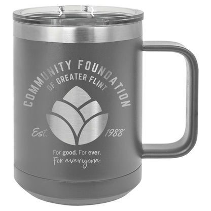 Community Foundation of Greater Flint Vacuum Insulated Mug with Slider Lid