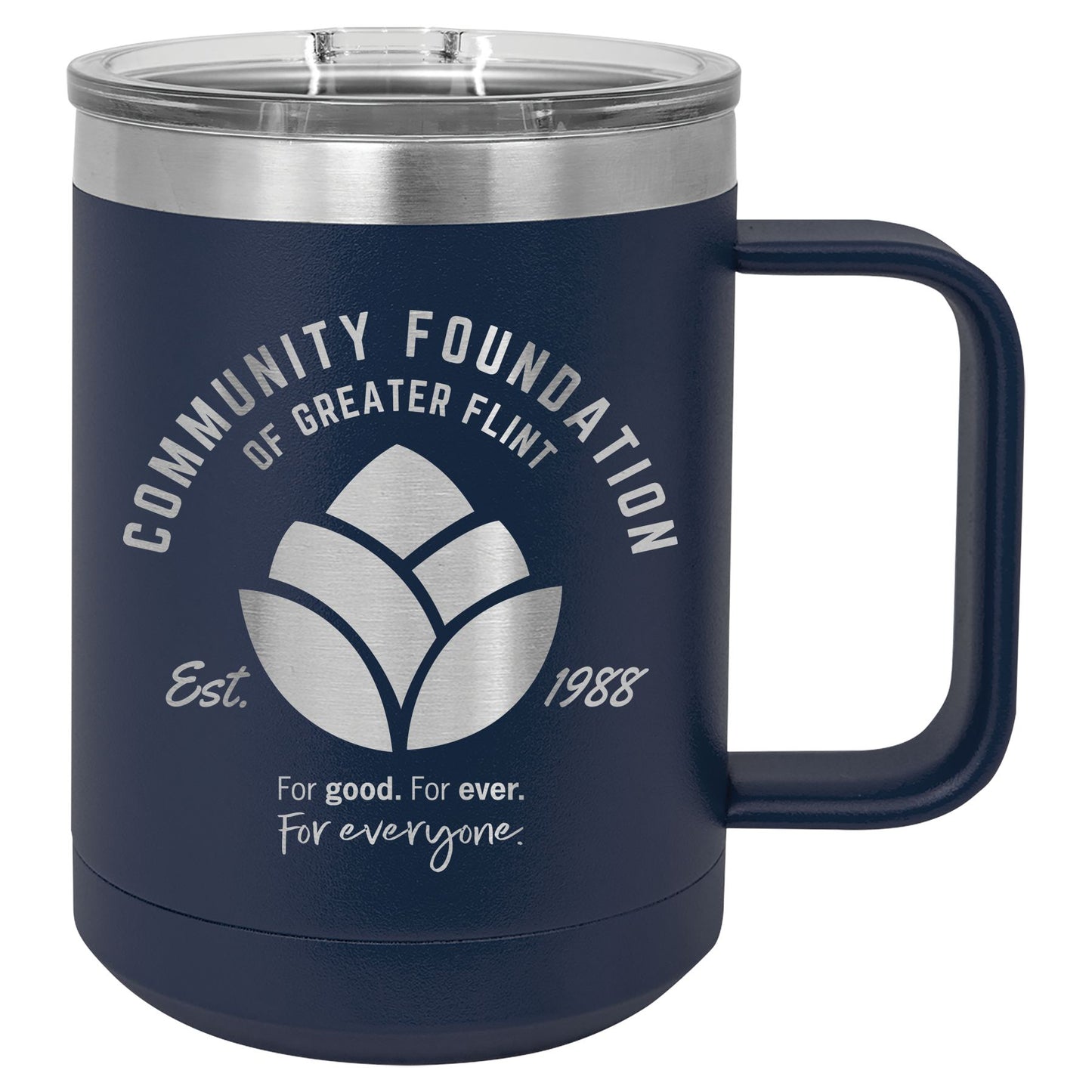 Community Foundation of Greater Flint Vacuum Insulated Mug with Slider Lid