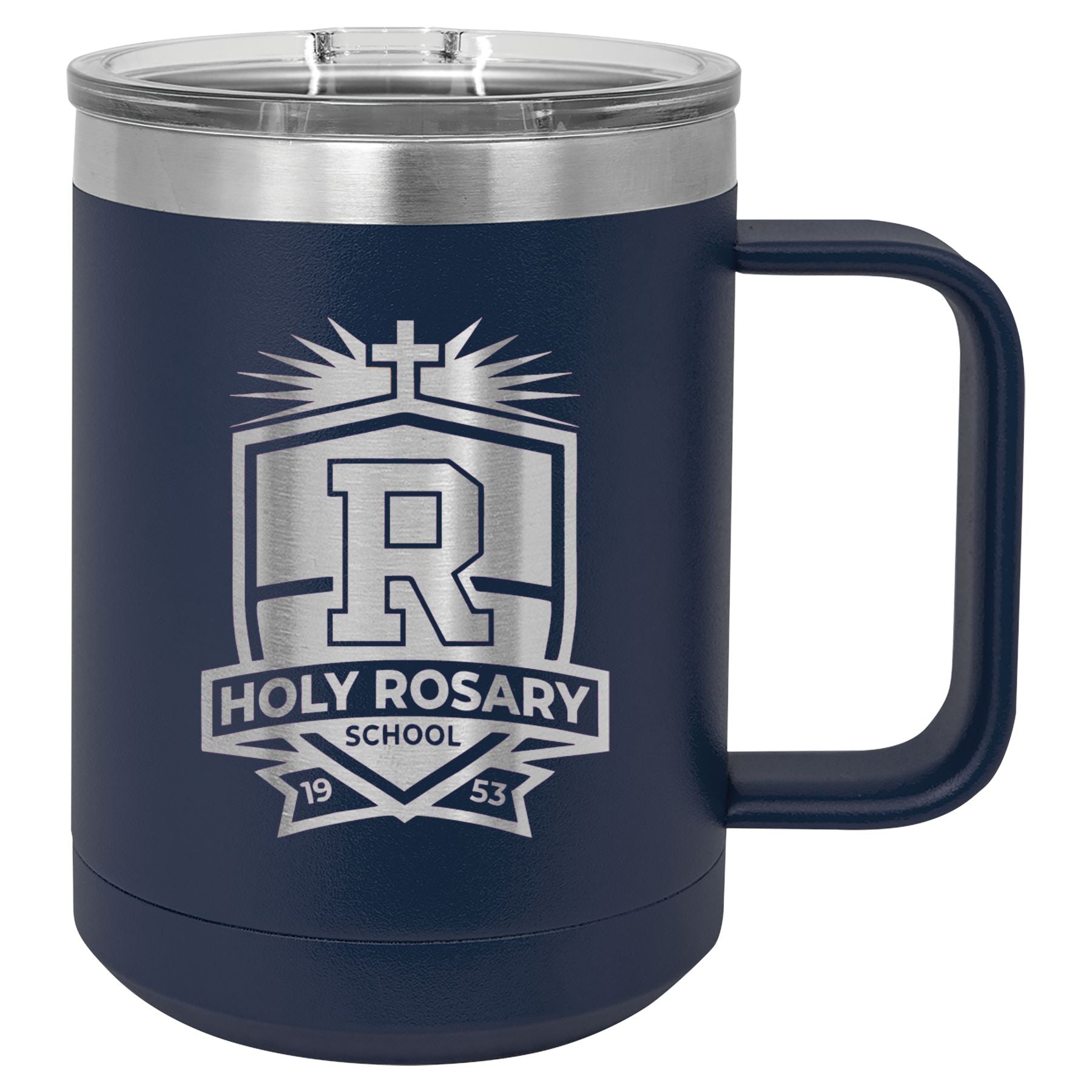 Holy Rosary 15 oz. Vacuum Insulated Mug with Slider Lid