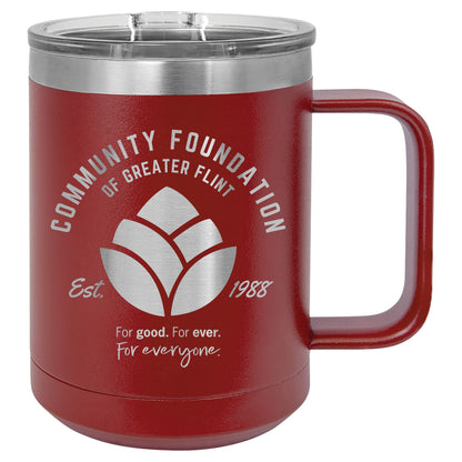 Community Foundation of Greater Flint Vacuum Insulated Mug with Slider Lid