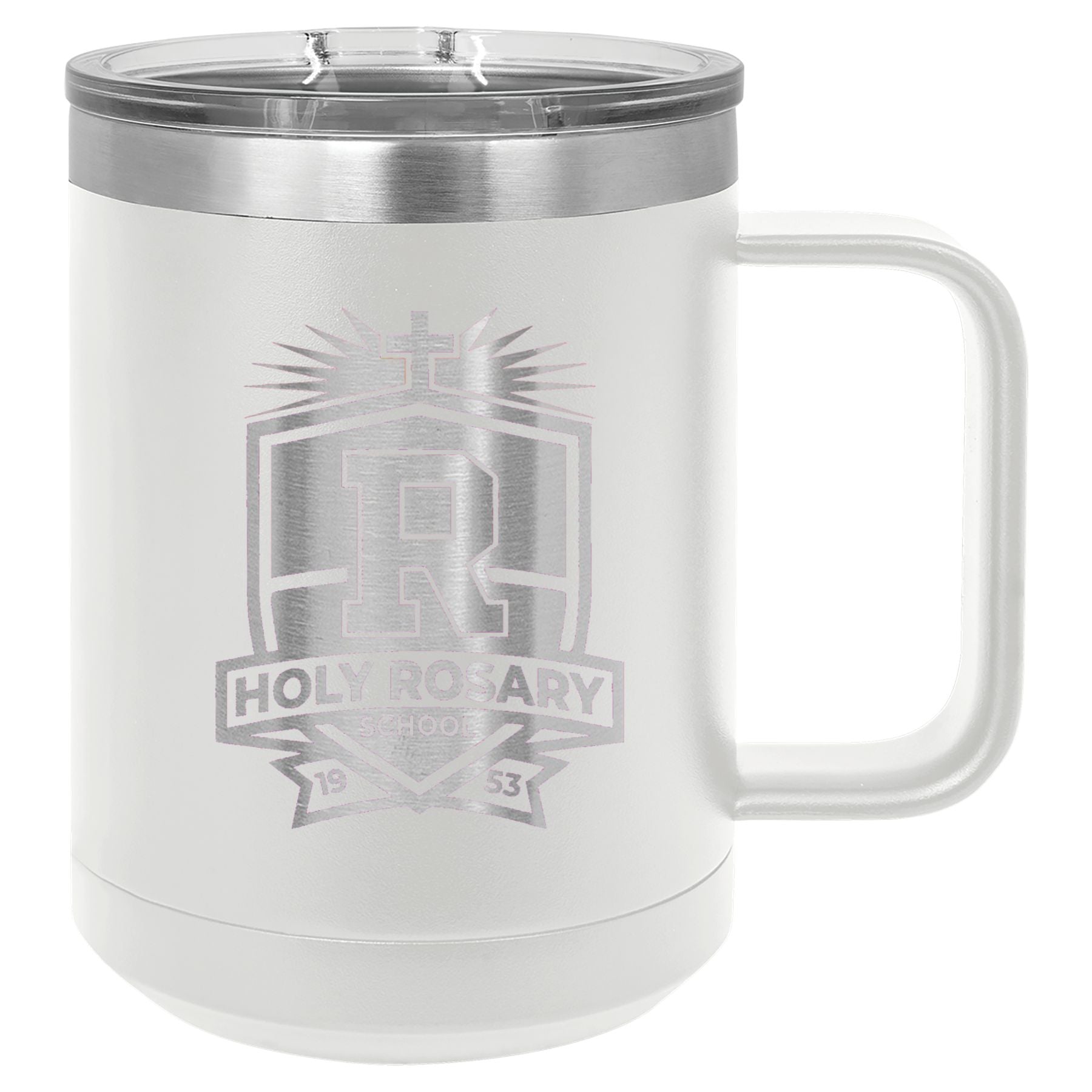 Holy Rosary 15 oz. Vacuum Insulated Mug with Slider Lid