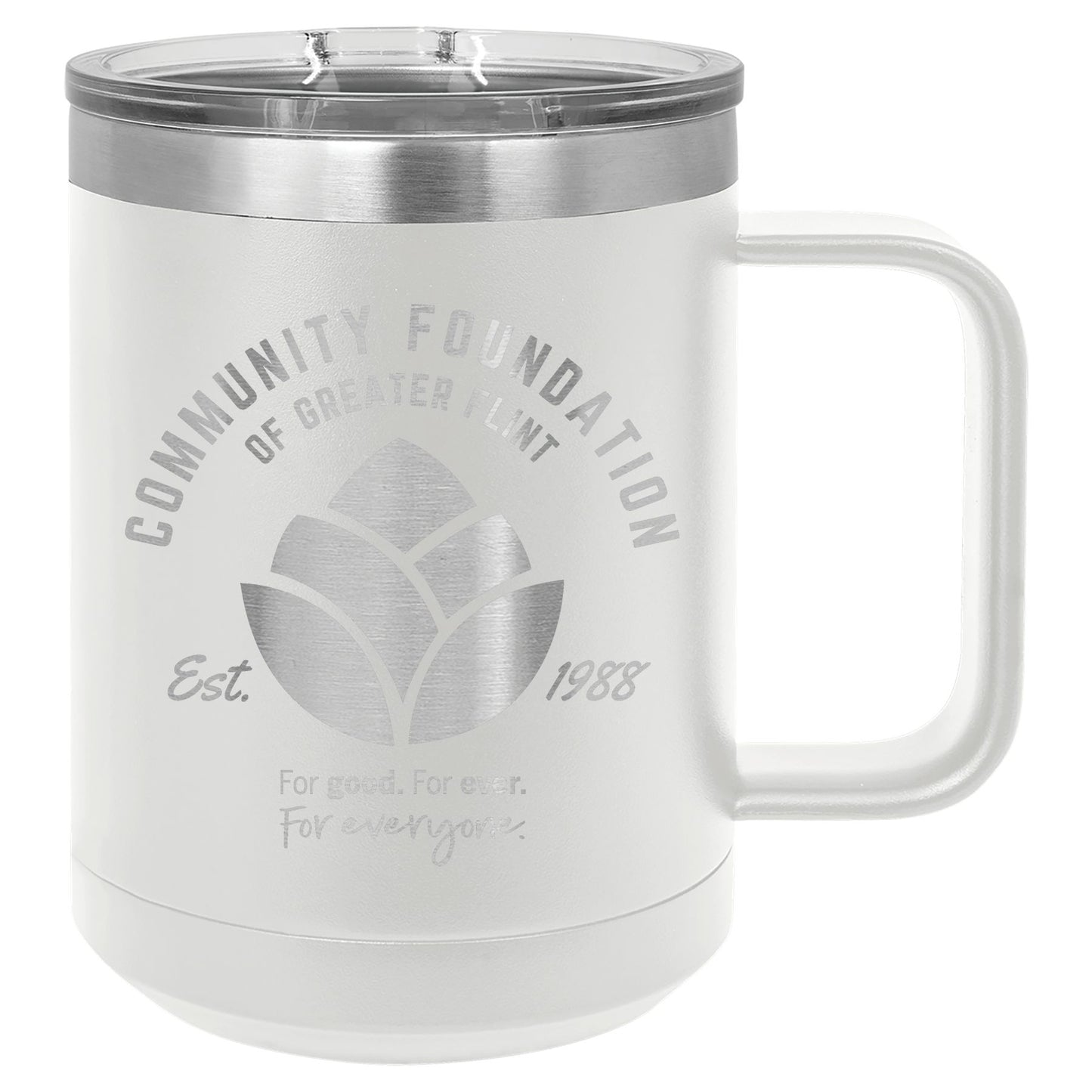 Community Foundation of Greater Flint Vacuum Insulated Mug with Slider Lid