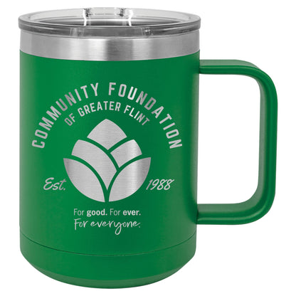 Community Foundation of Greater Flint Vacuum Insulated Mug with Slider Lid