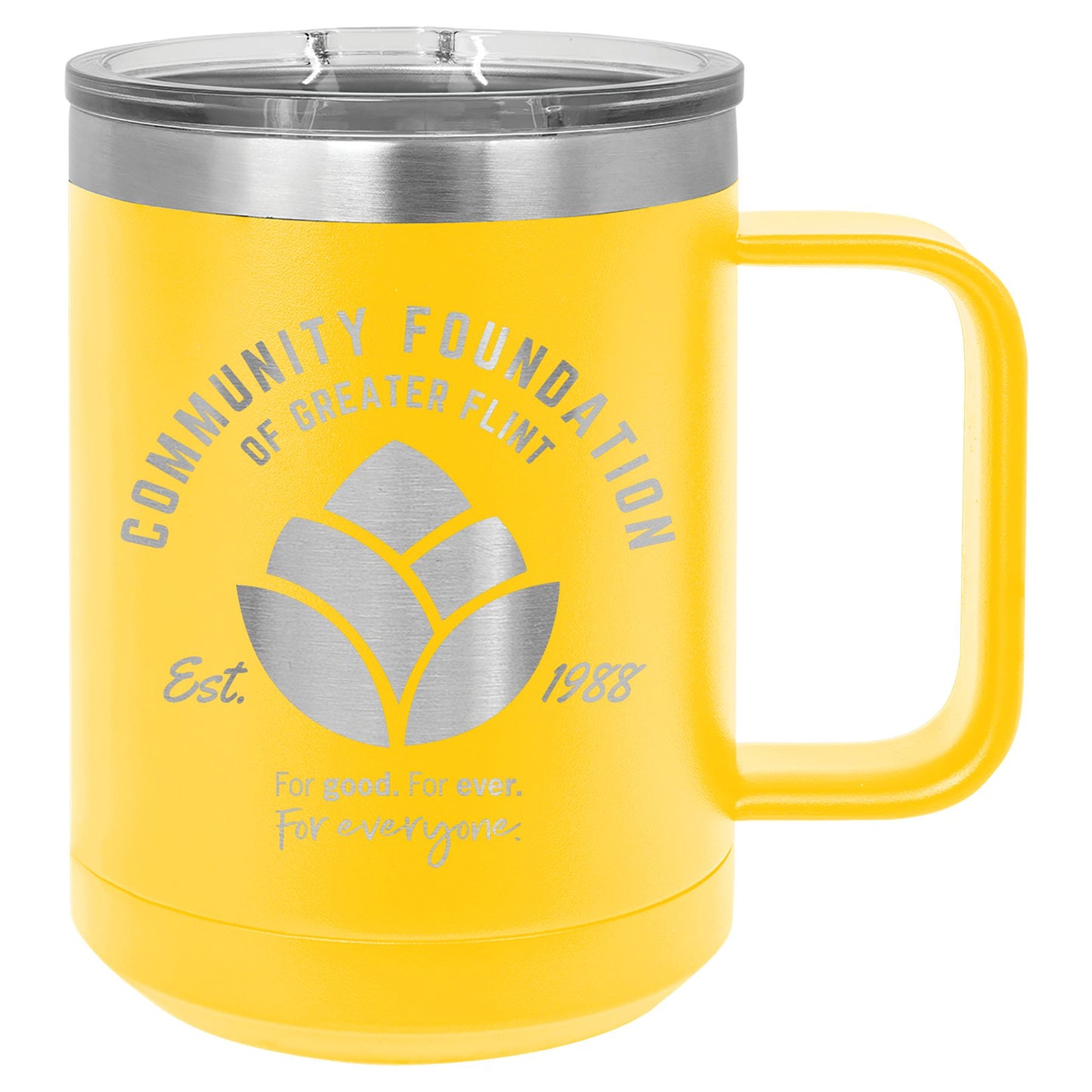 Community Foundation of Greater Flint Vacuum Insulated Mug with Slider Lid