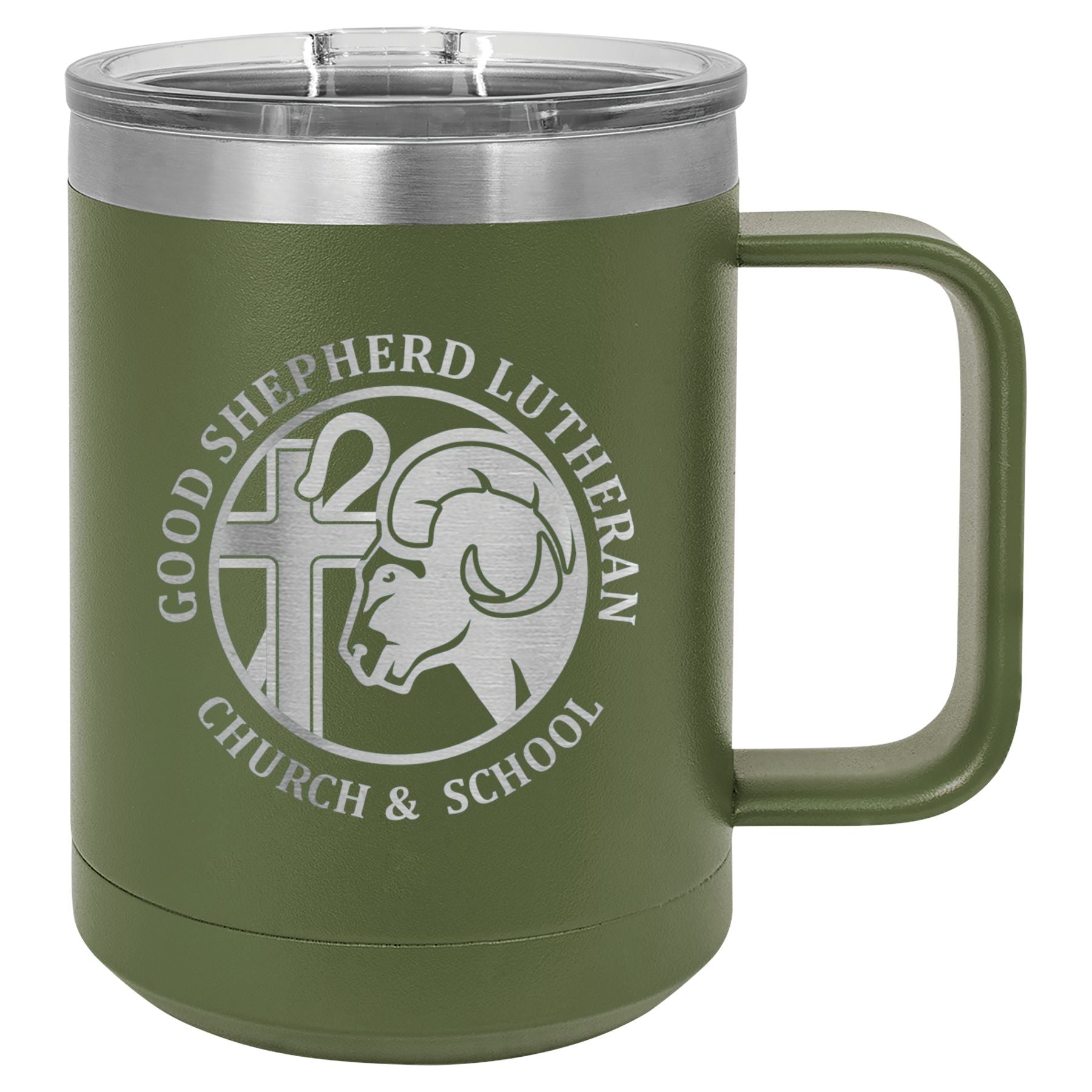 Good Shepherd 15 oz. Vacuum Insulated Mug with Slider Lid