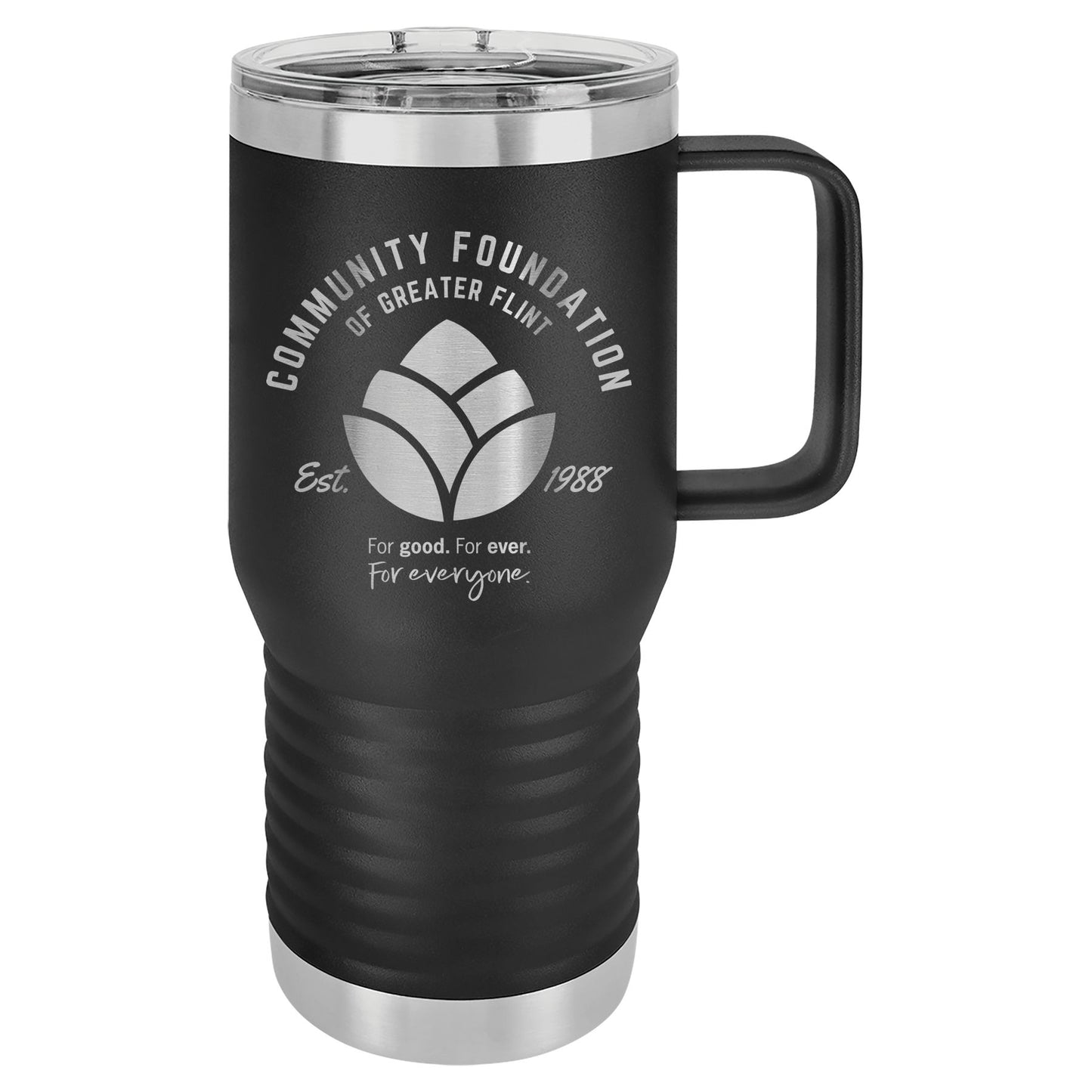 Community Foundation of Greater Flint 20 oz. Vacuum Insulated Travel Mug with Slider Lid