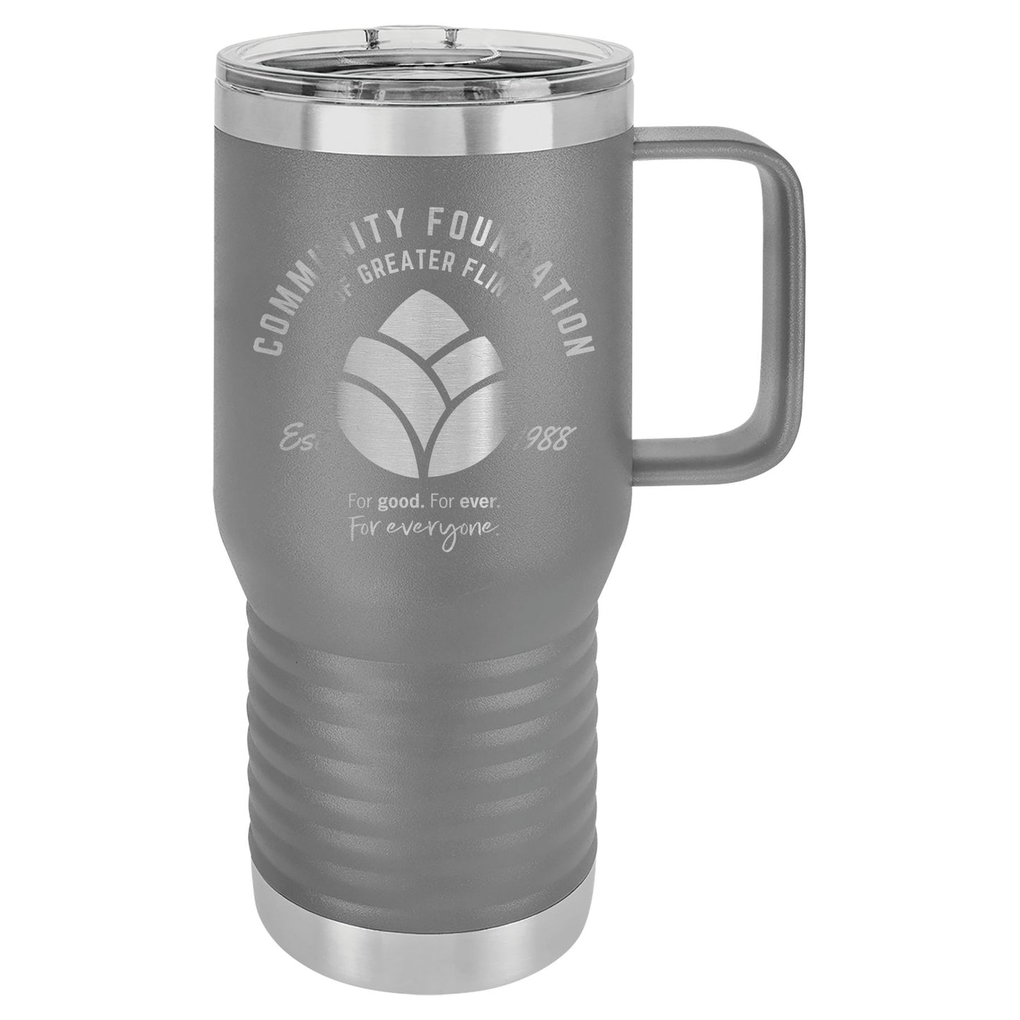 Community Foundation of Greater Flint 20 oz. Vacuum Insulated Travel Mug with Slider Lid