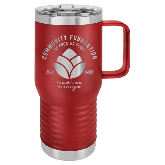 Community Foundation of Greater Flint 20 oz. Vacuum Insulated Travel Mug with Slider Lid