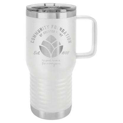 Community Foundation of Greater Flint 20 oz. Vacuum Insulated Travel Mug with Slider Lid