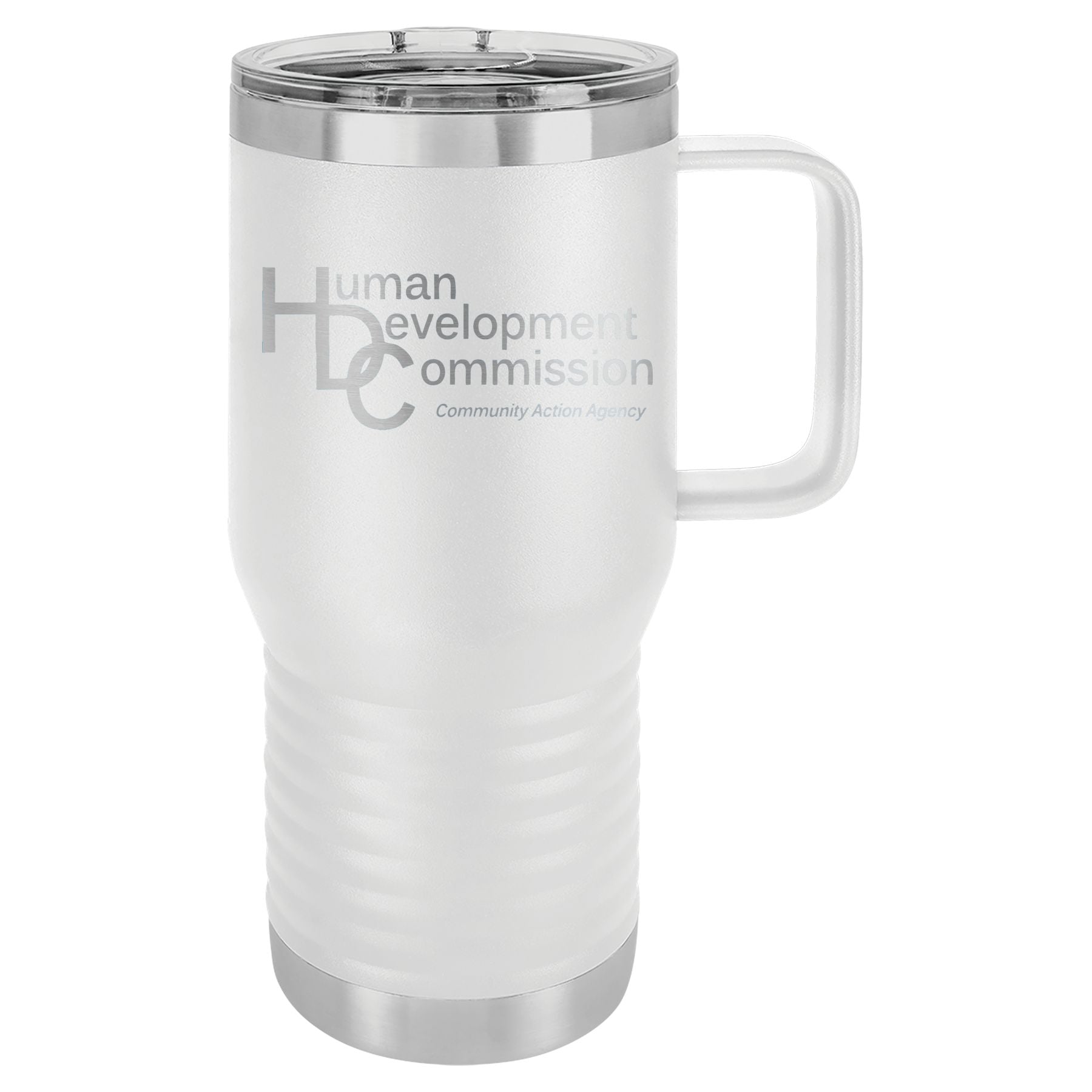 Human Development Commission 20 oz. Vacuum Insulated Travel Mug with Slider Lid