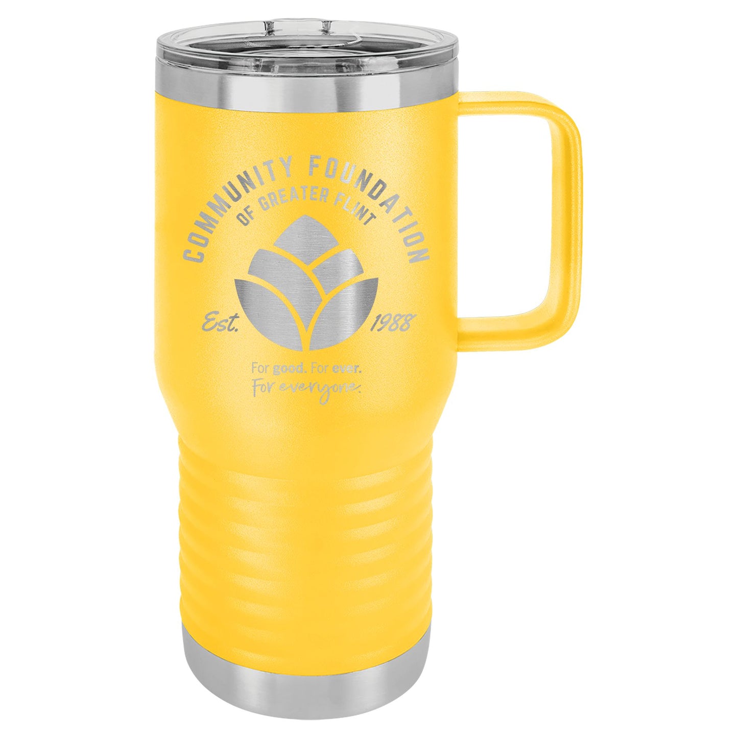 Community Foundation of Greater Flint 20 oz. Vacuum Insulated Travel Mug with Slider Lid