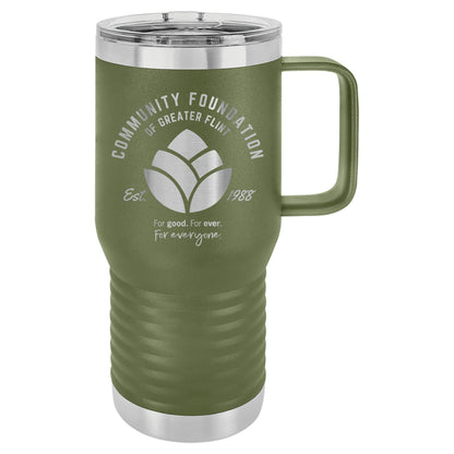 Community Foundation of Greater Flint 20 oz. Vacuum Insulated Travel Mug with Slider Lid