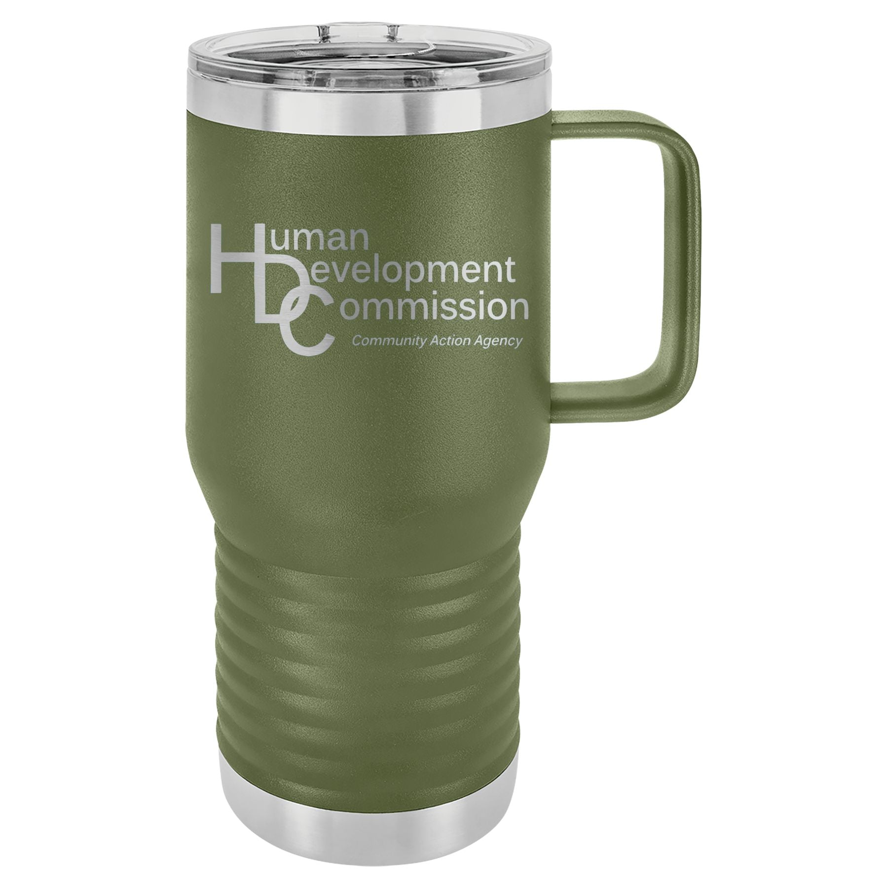 Human Development Commission 20 oz. Vacuum Insulated Travel Mug with Slider Lid