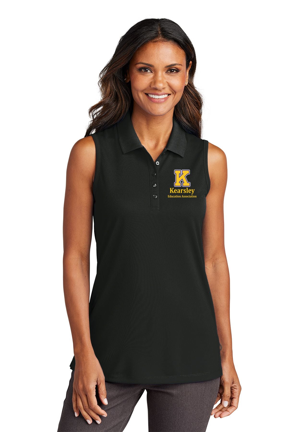 Kearsley Education Association Women's Dry Zone® UV Micro-Mesh Sleeveless Polo