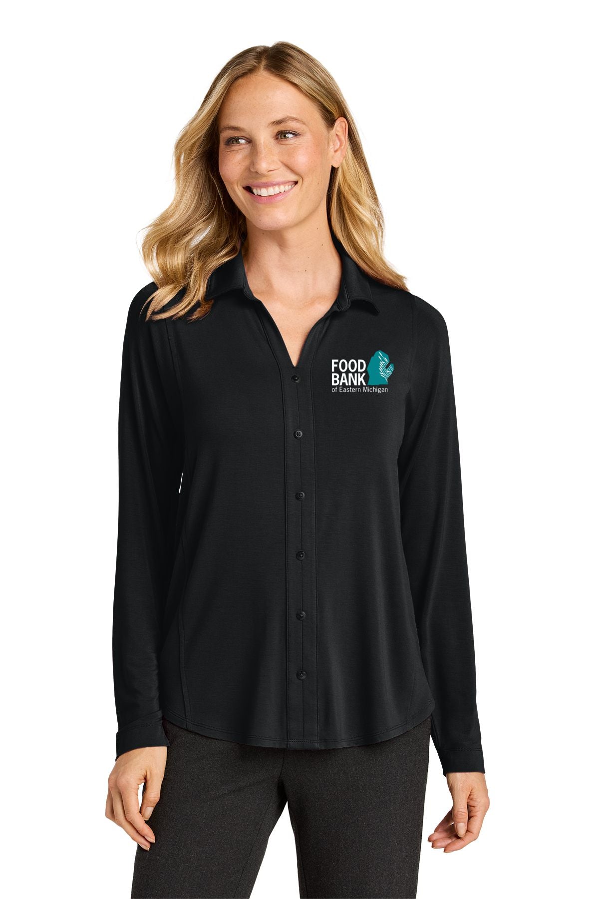 Food Bank of Eastern Michigan Port Authority® Women’s Luxe Knit Button Tunic