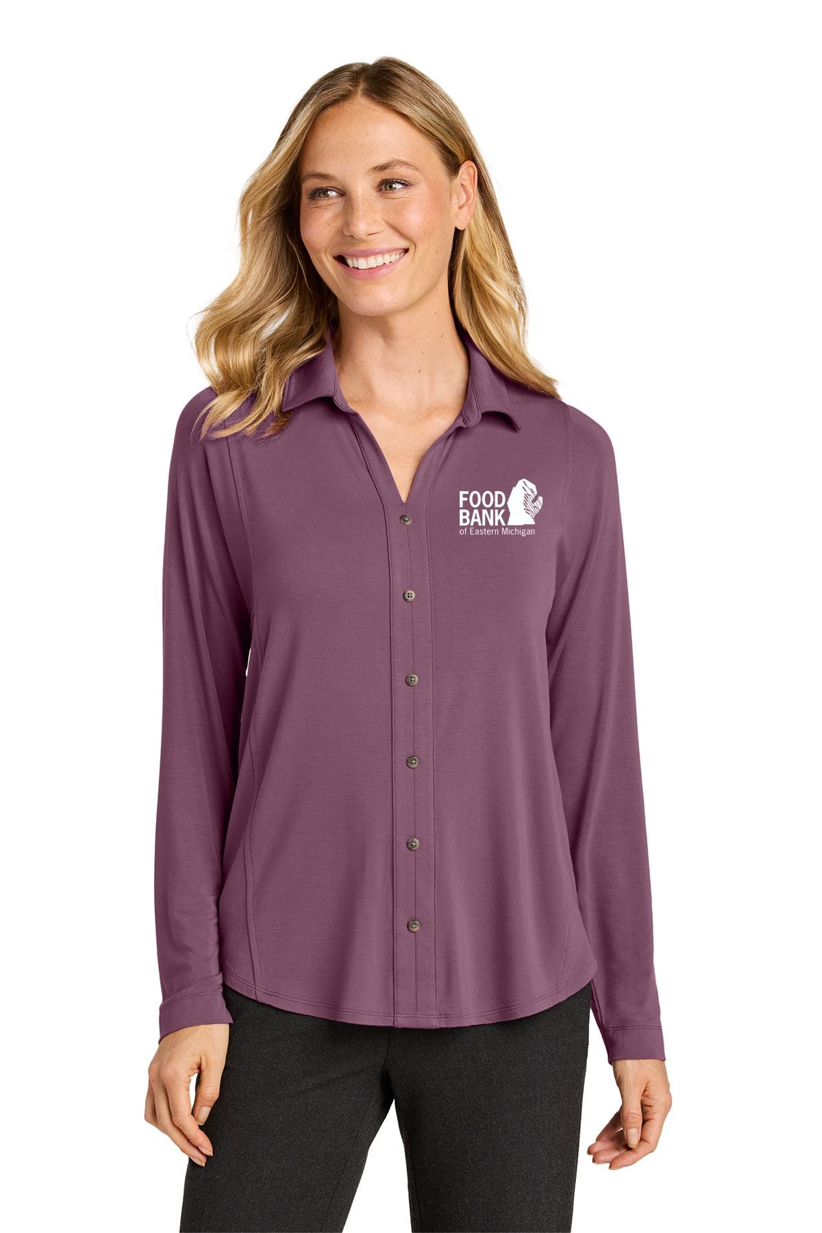Food Bank of Eastern Michigan Port Authority® Women’s Luxe Knit Button Tunic