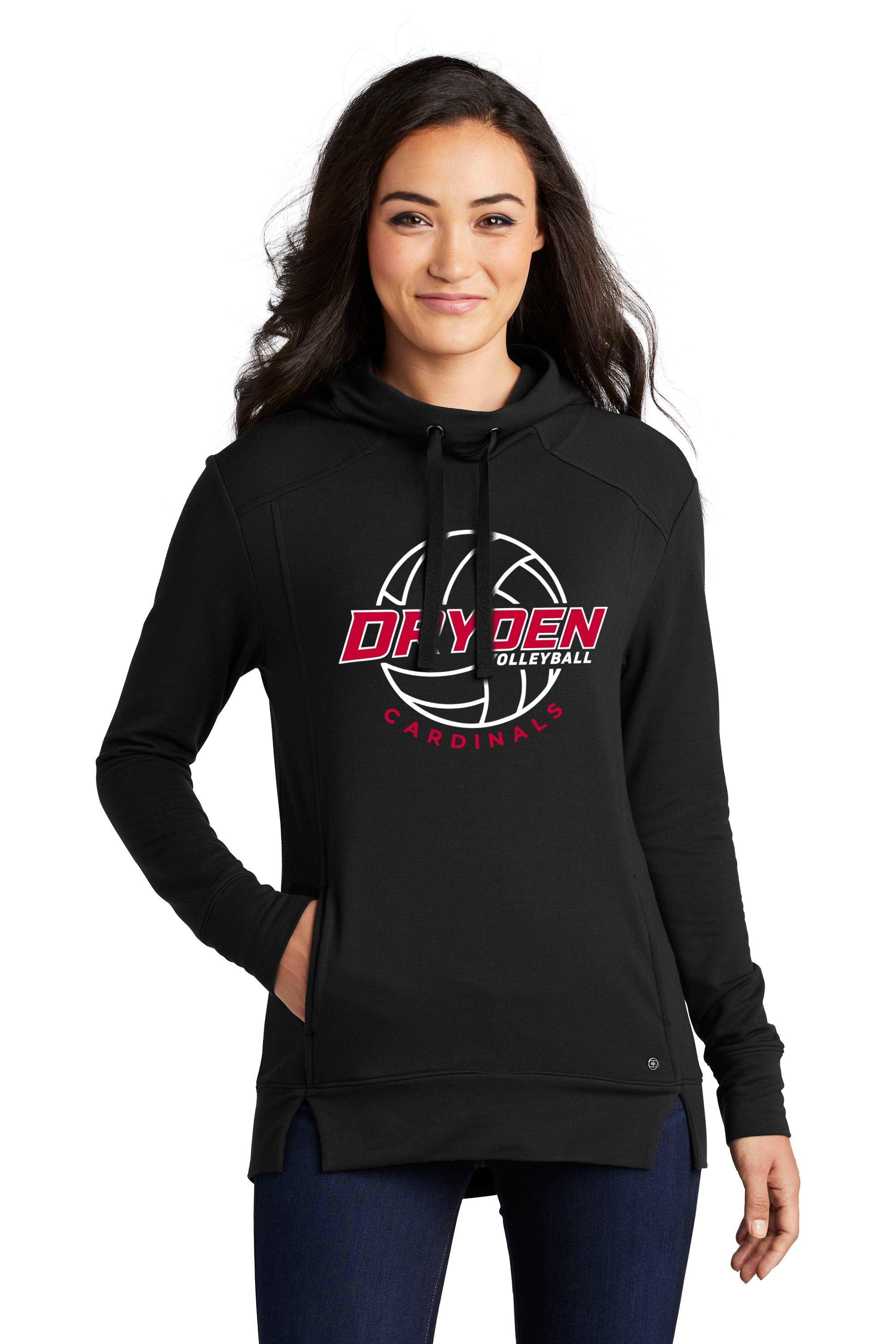 Dryden Volleyball Ladies Luuma Pullover Fleece Hoodie