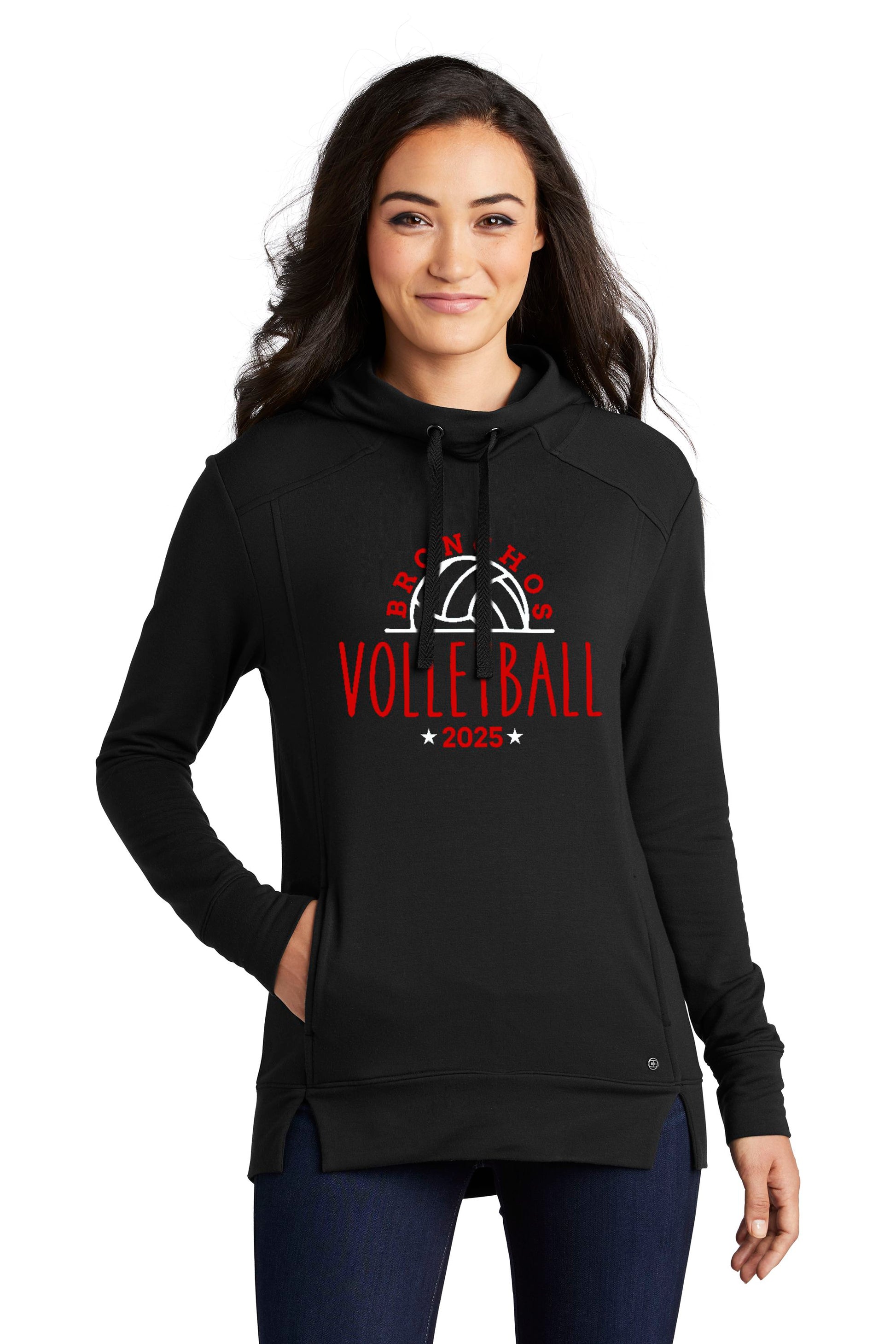 Holly Volleyball Ladies Luuma Pullover Fleece Hoodie