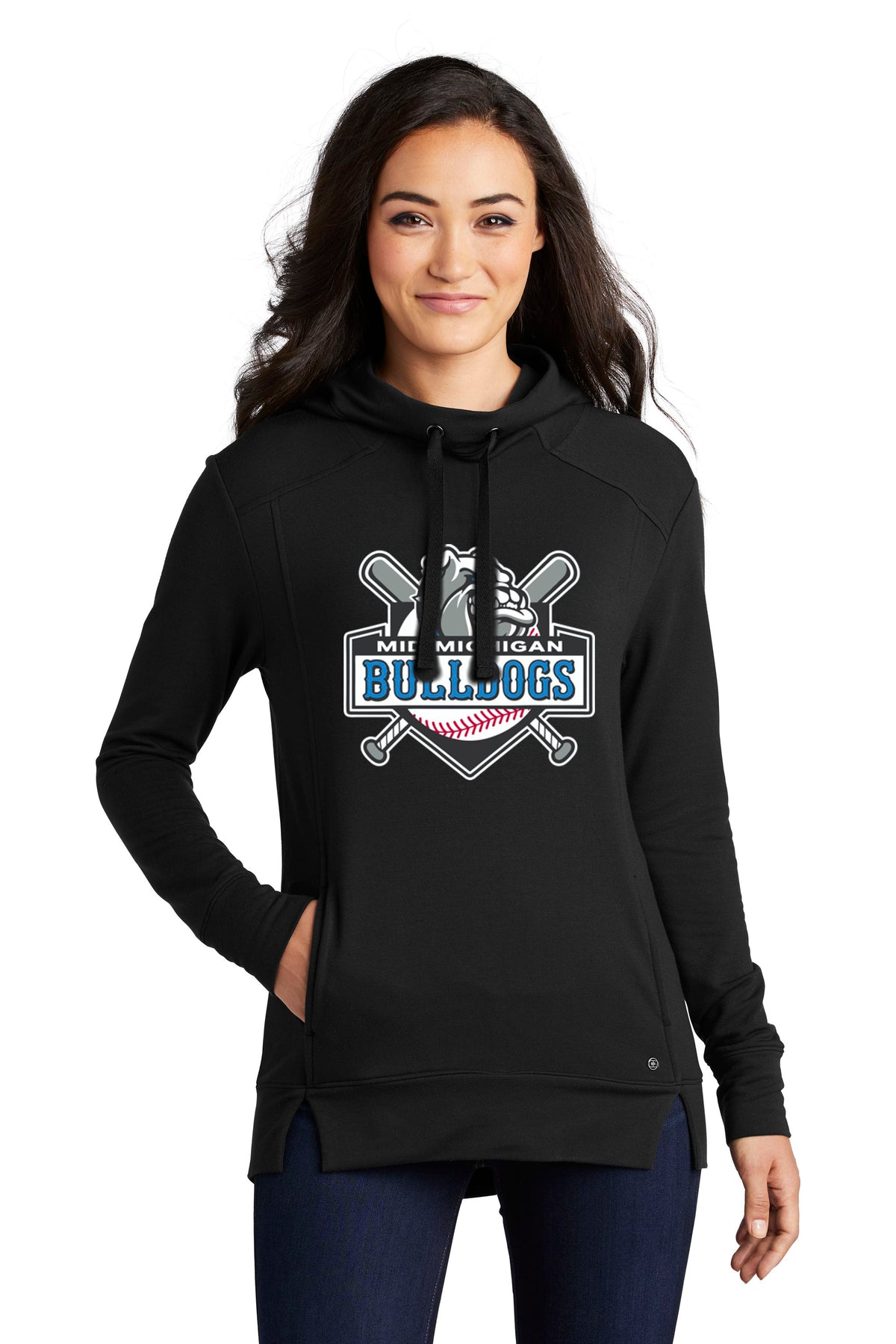 Mid Michigan Bulldogs Ladies Luuma Pullover Fleece Hoodie