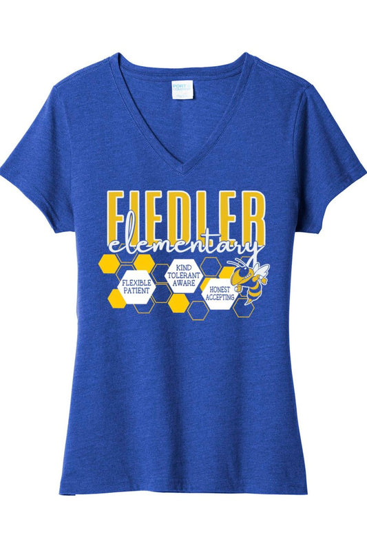 Fiedler Elementary Women's Fan Favorite ™ Blend V-Neck Tee