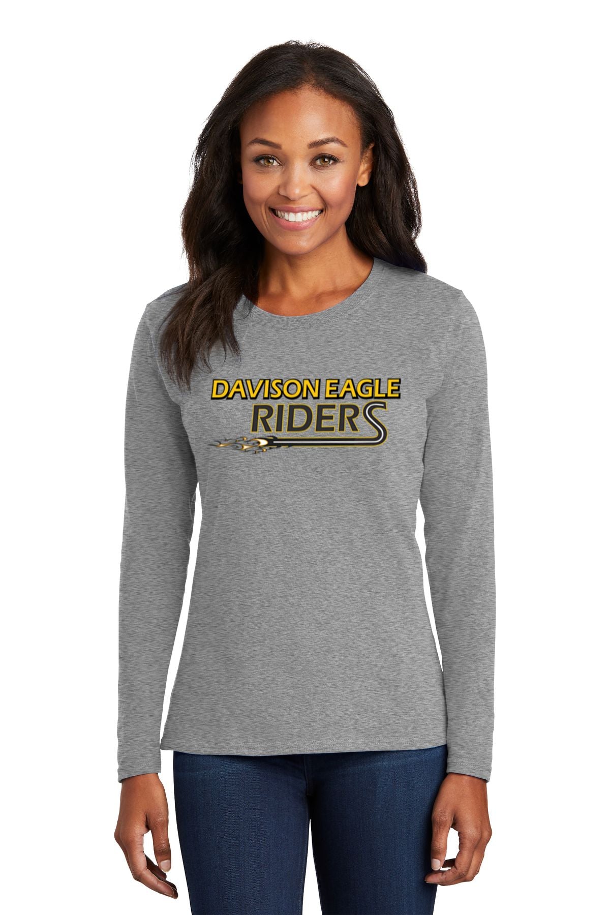 Davison Eagle Riders Basic Ladies Long Sleeve Shirt