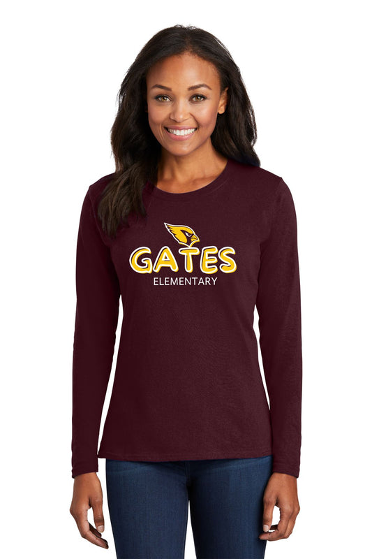 Gates Elementary Ladies Long Sleeve Shirt