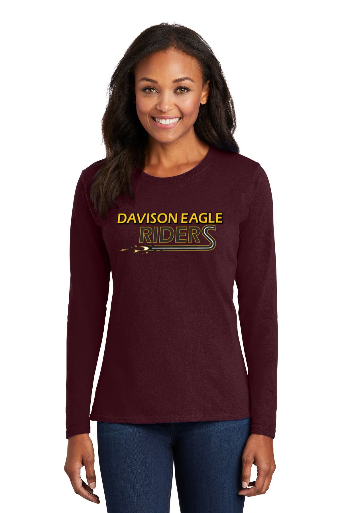 Davison Eagle Riders Basic Ladies Long Sleeve Shirt