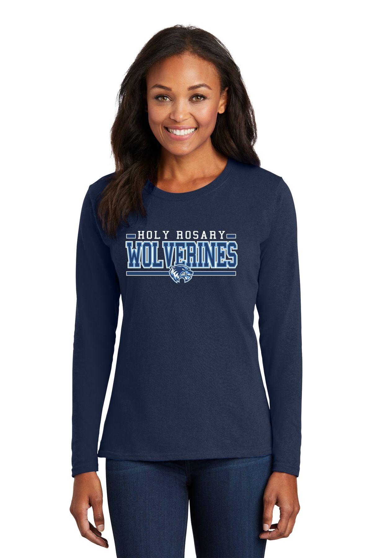Holy Rosary Ladies Long Sleeve