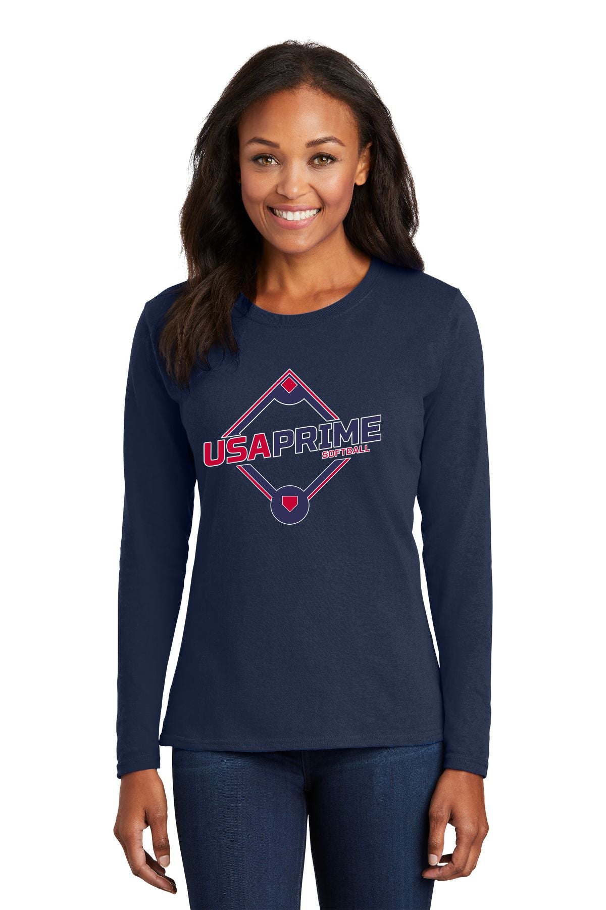 USA Prime Softball Basic Long Sleeve Shirt
