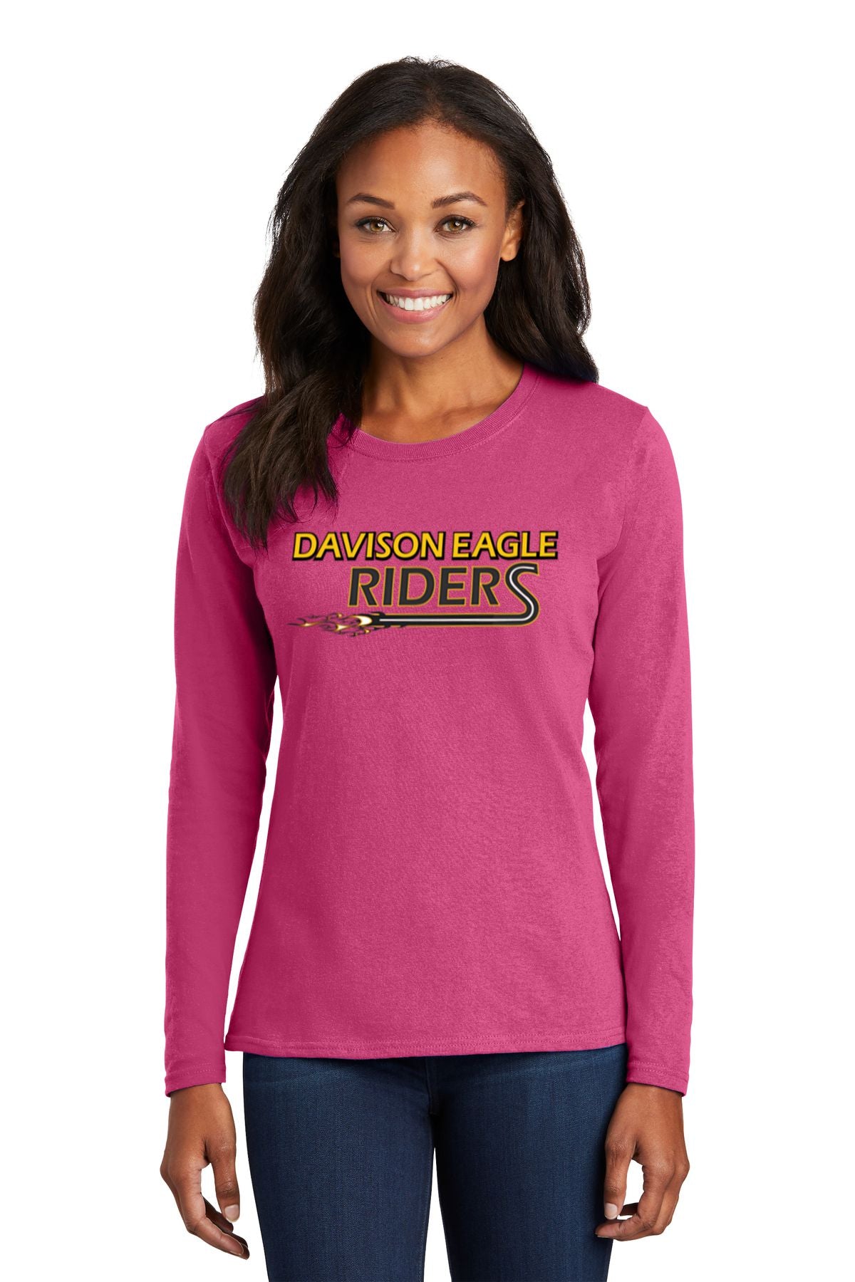 Davison Eagle Riders Basic Ladies Long Sleeve Shirt