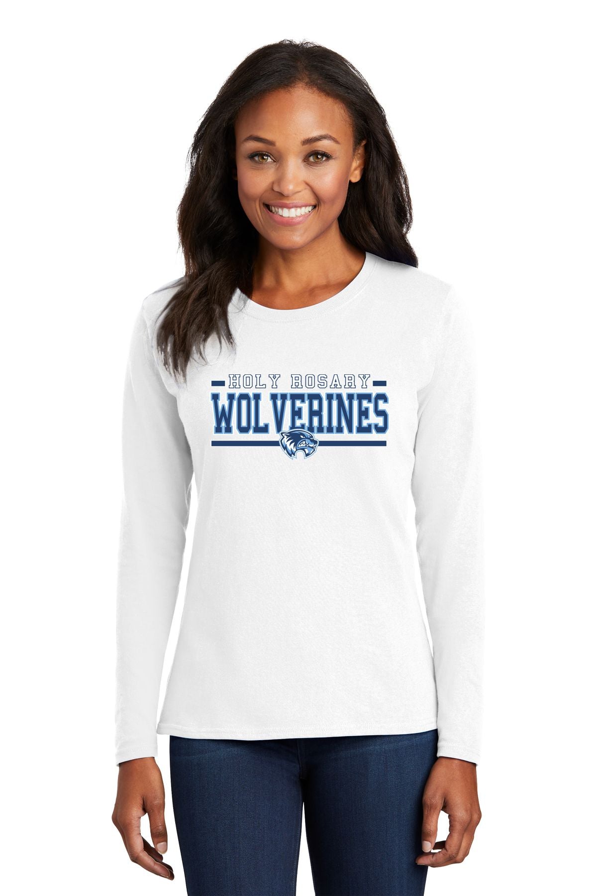 Holy Rosary Ladies Long Sleeve
