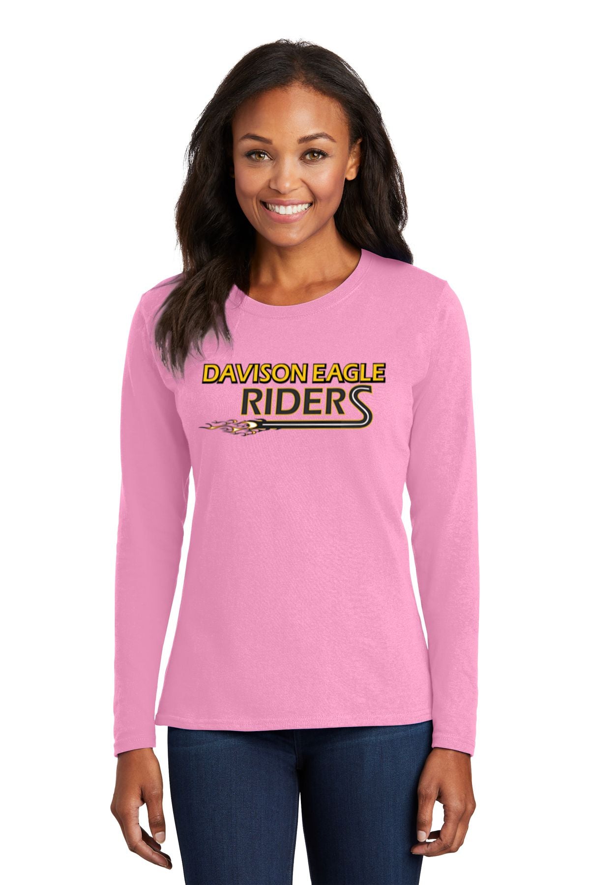 Davison Eagle Riders Basic Ladies Long Sleeve Shirt