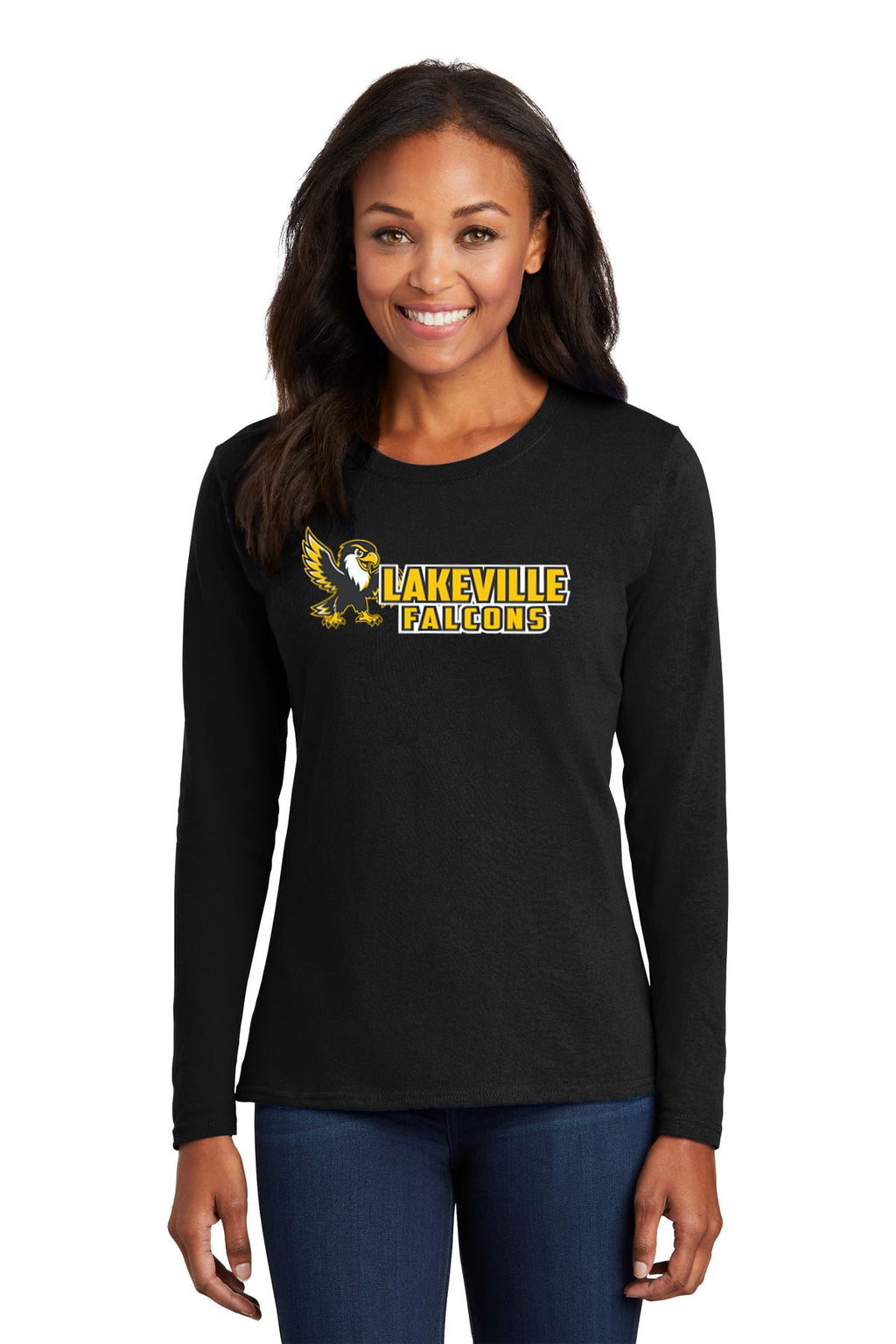 Lakeville Cartoon Falcons Basic Long Sleeve Shirt