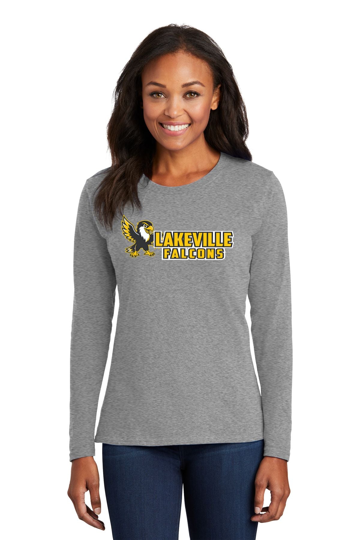 Lakeville Cartoon Falcons Basic Long Sleeve Shirt