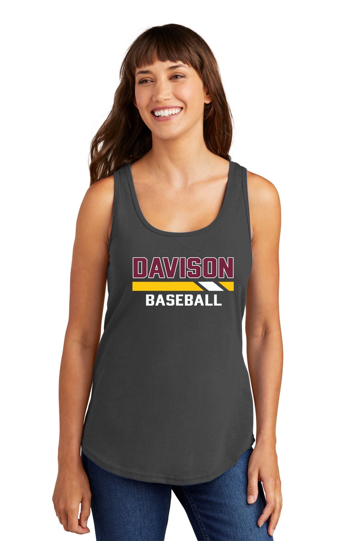Davison Baseball Ladies Core Cotton Tank Top