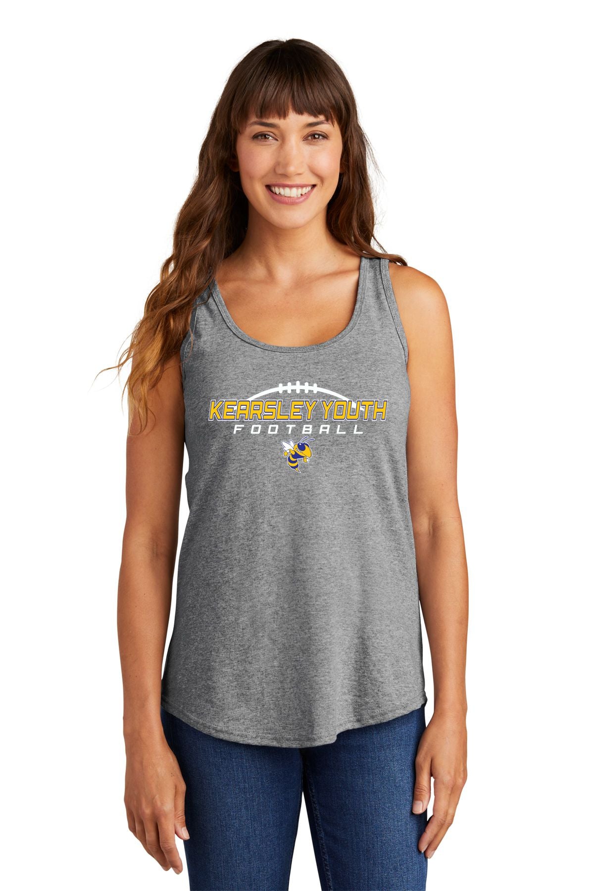 Kearsley Youth Football Ladies Core Cotton Tank Top
