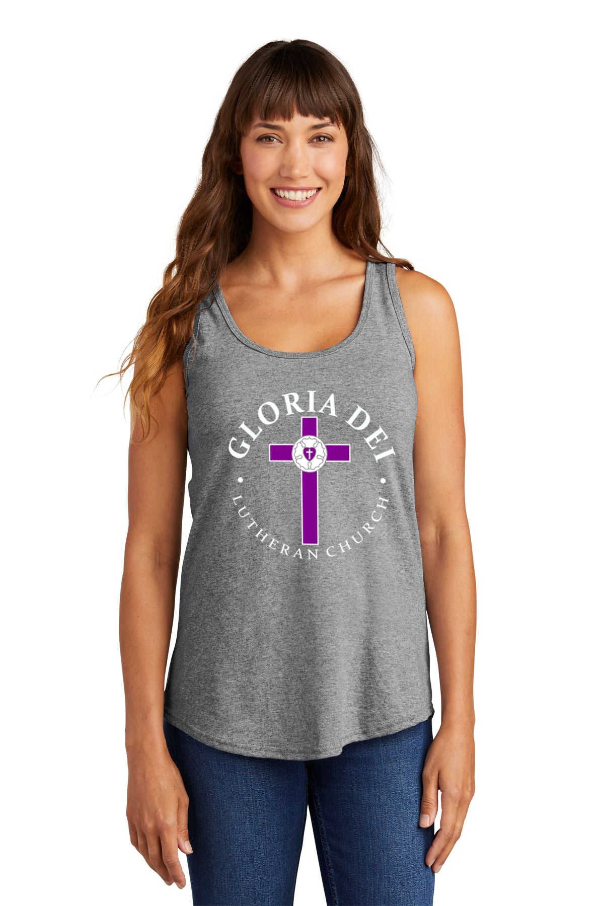 Gloria Dei Lutheran Church Ladies Core Cotton Tank Top