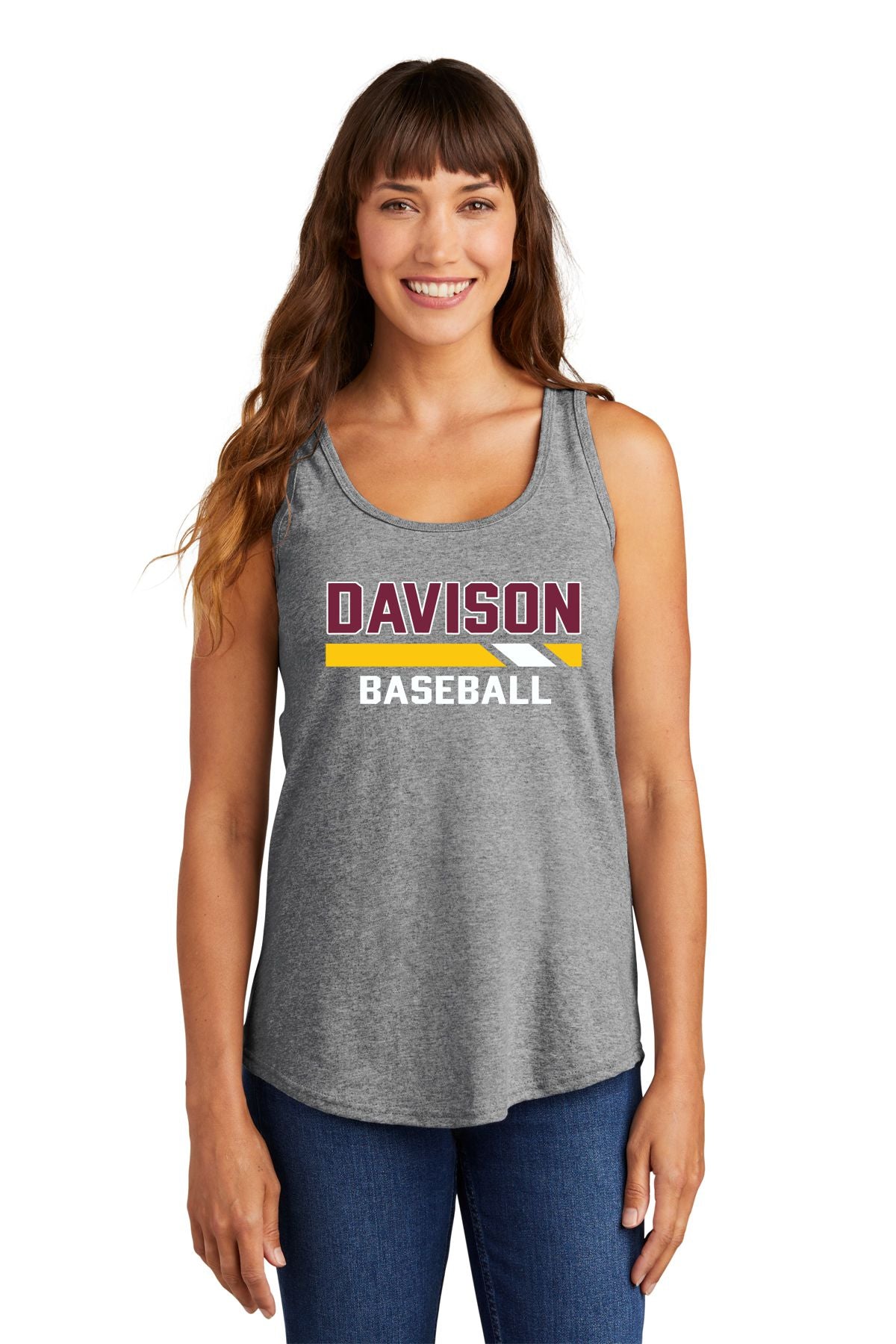 Davison Baseball Ladies Core Cotton Tank Top