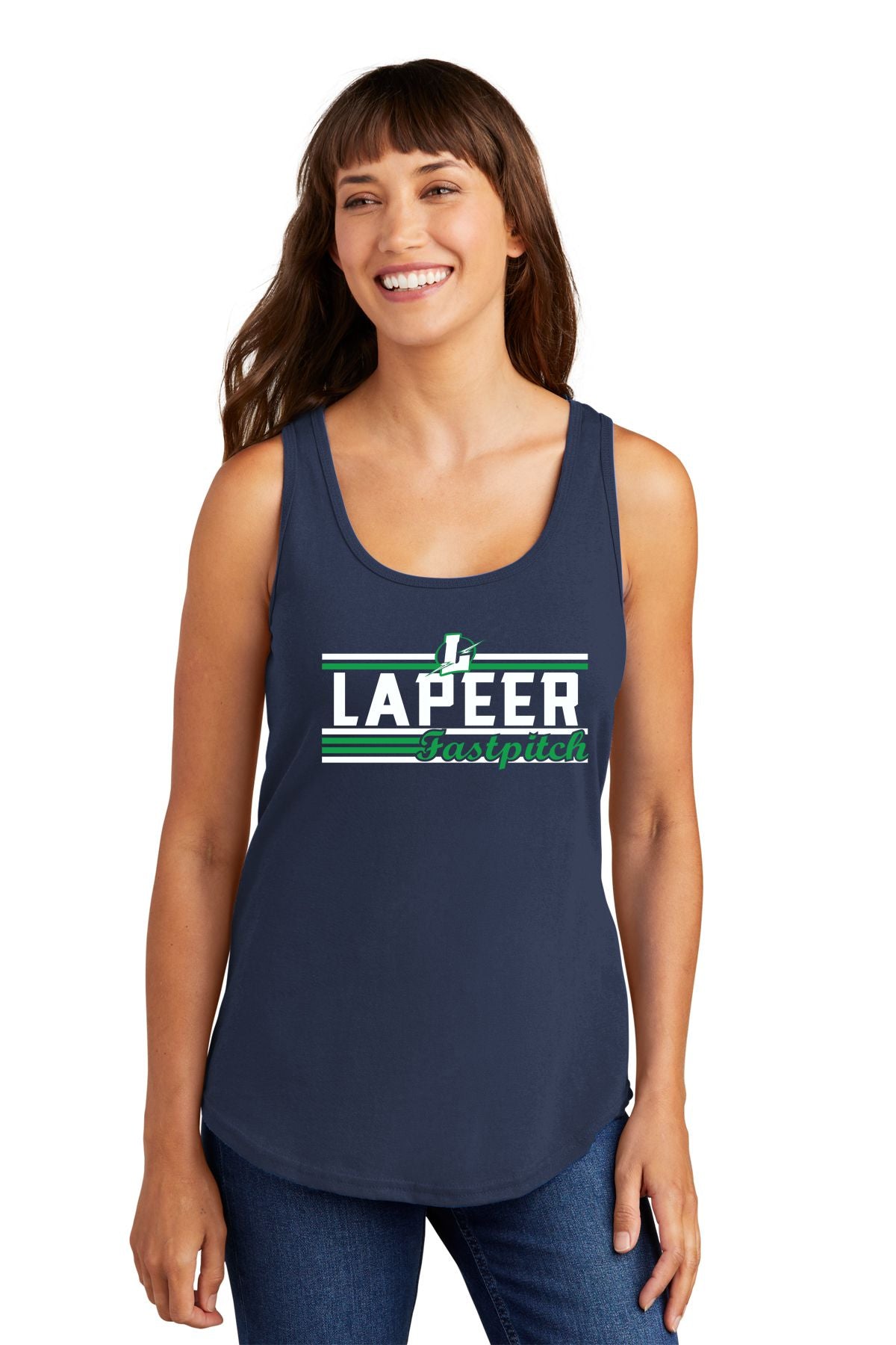 Lapeer Fastpitch Ladies Core Cotton Tank Top