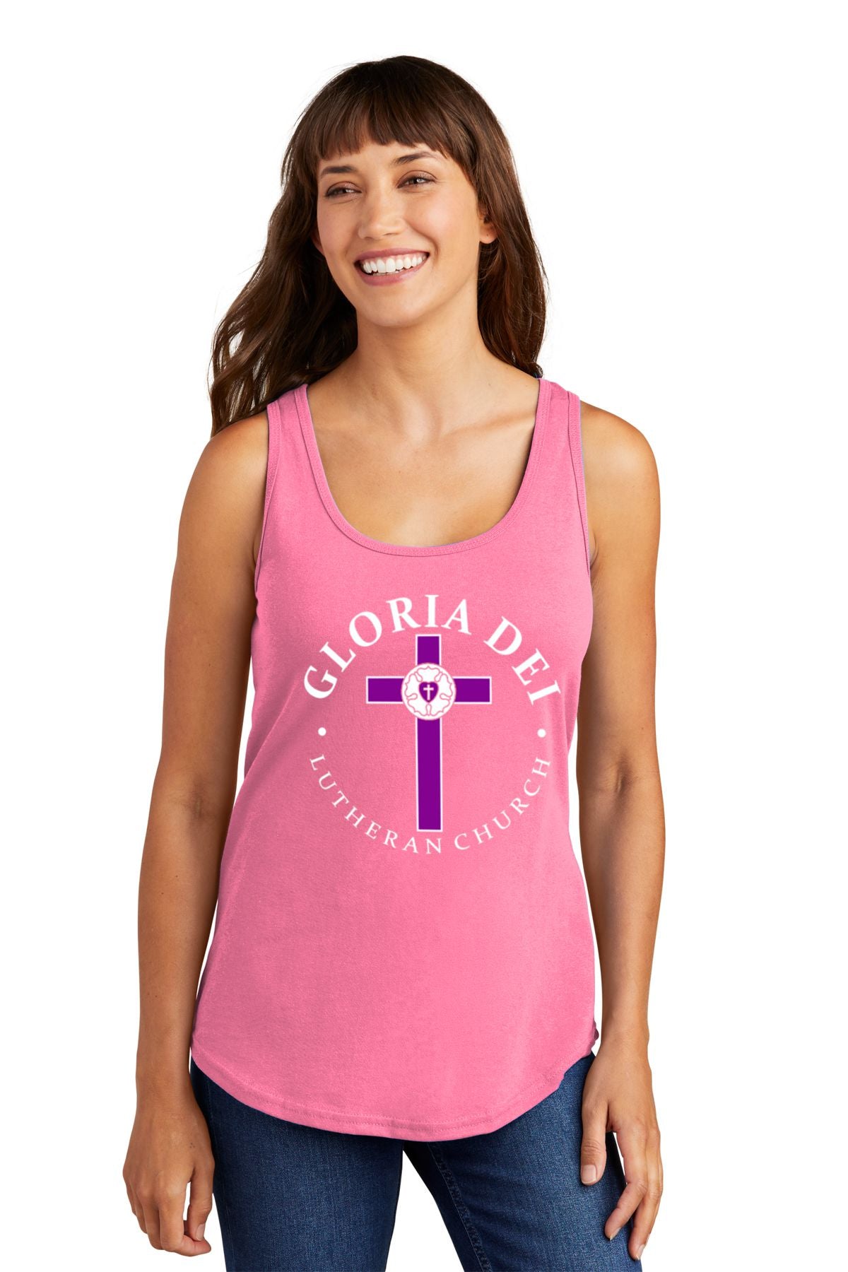 Gloria Dei Lutheran Church Ladies Core Cotton Tank Top