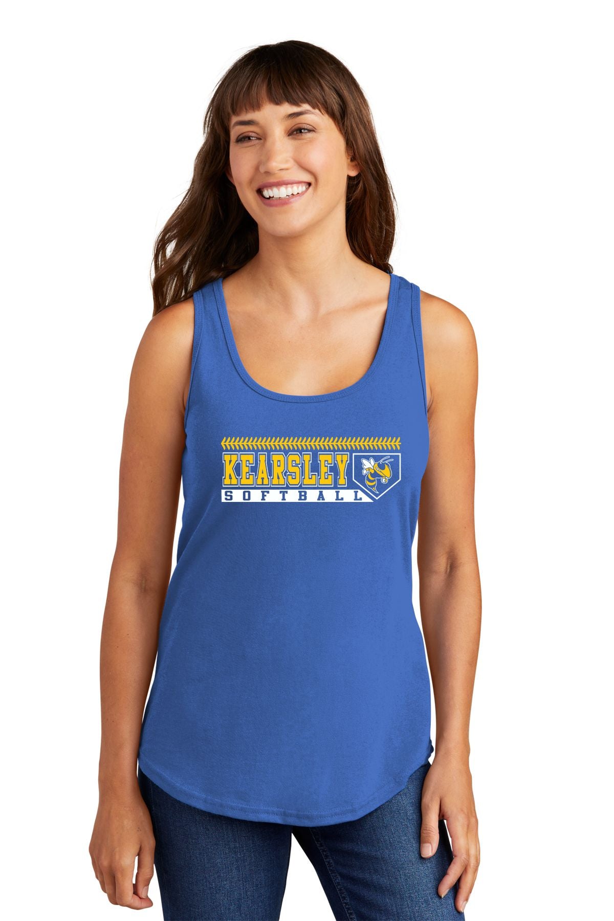 Kearsley Softball Ladies Core Cotton Tank Top