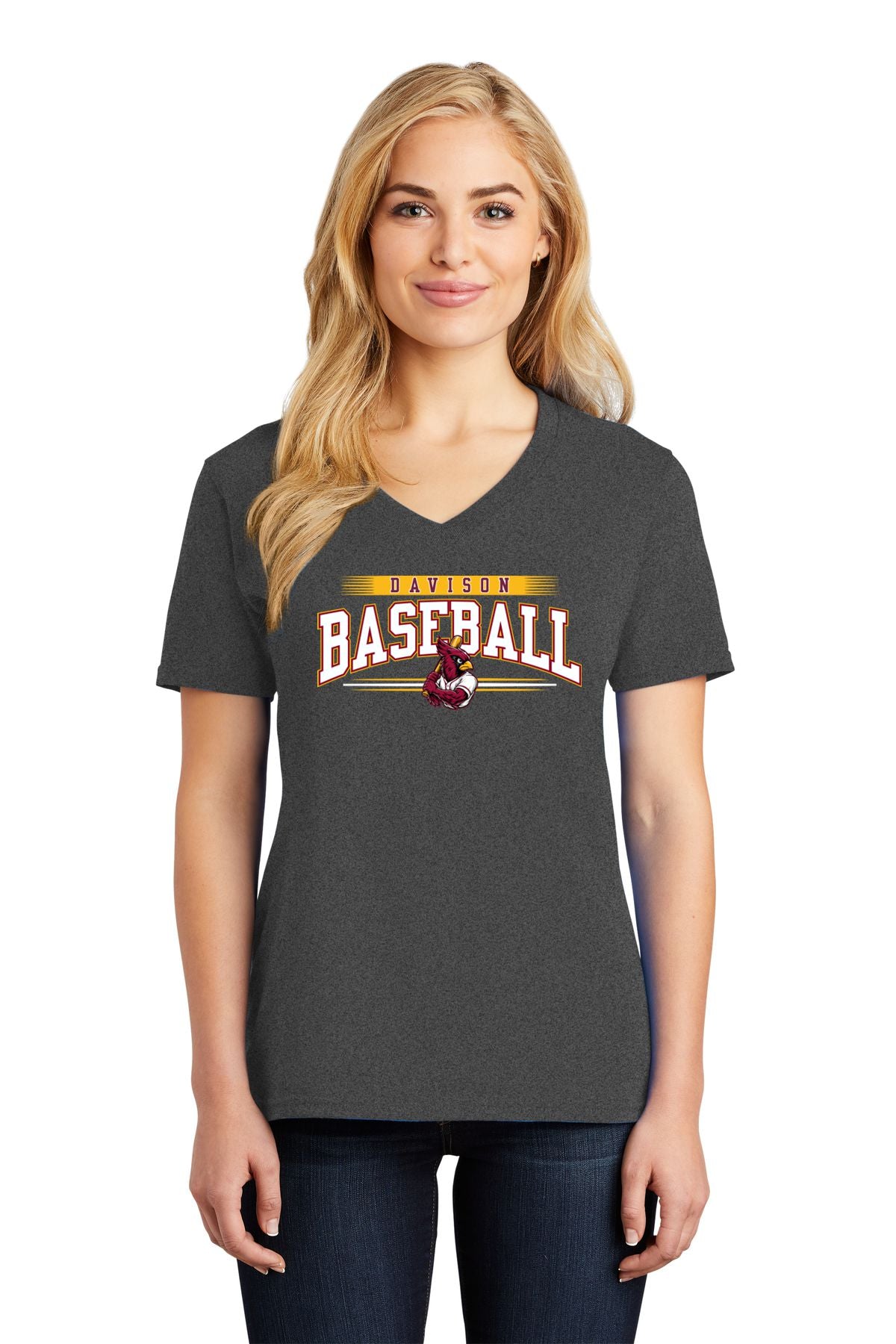 Davison Baseball Club Basic Ladies T-shirt