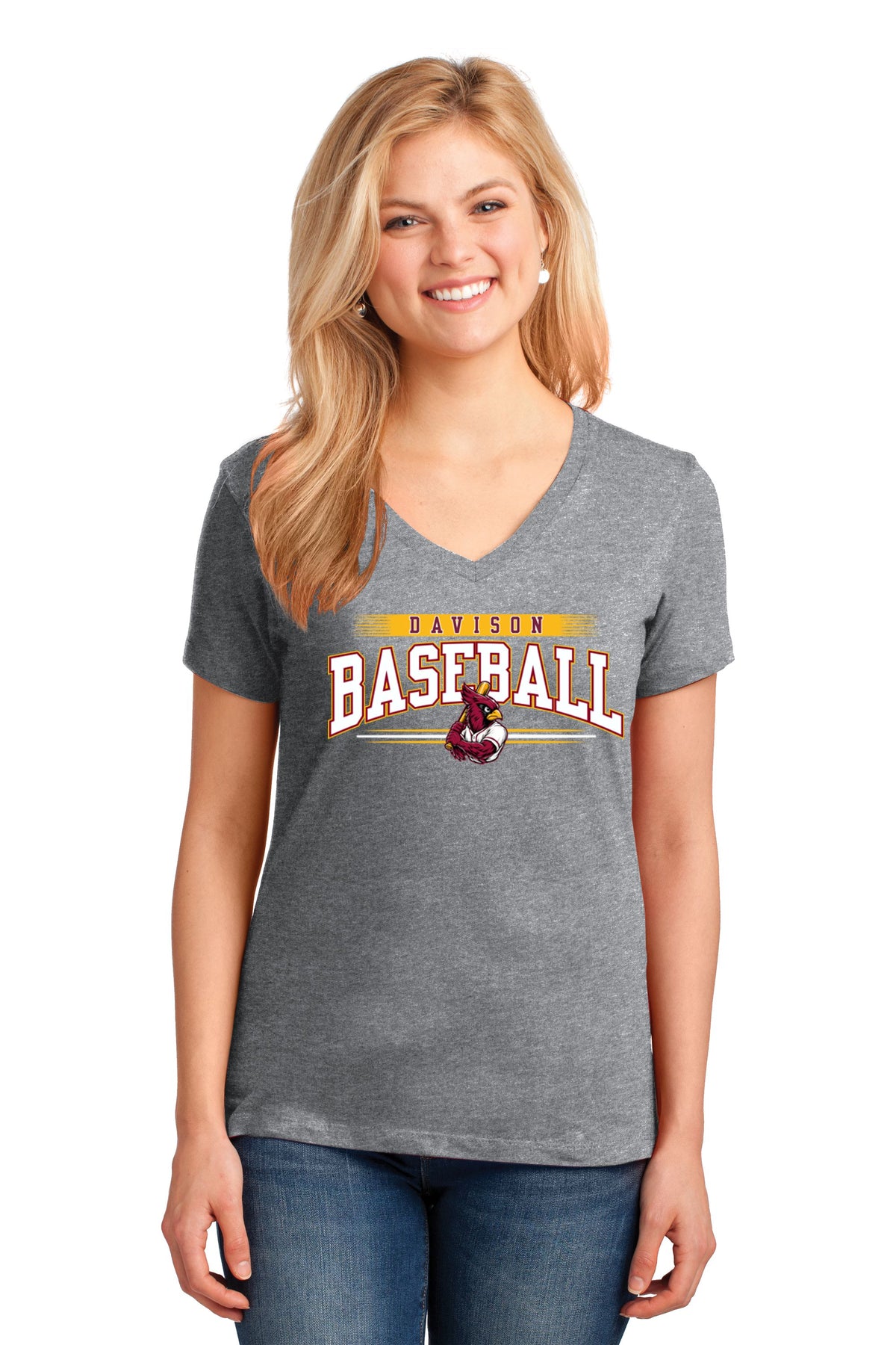 Davison Baseball Club Basic Ladies T-shirt
