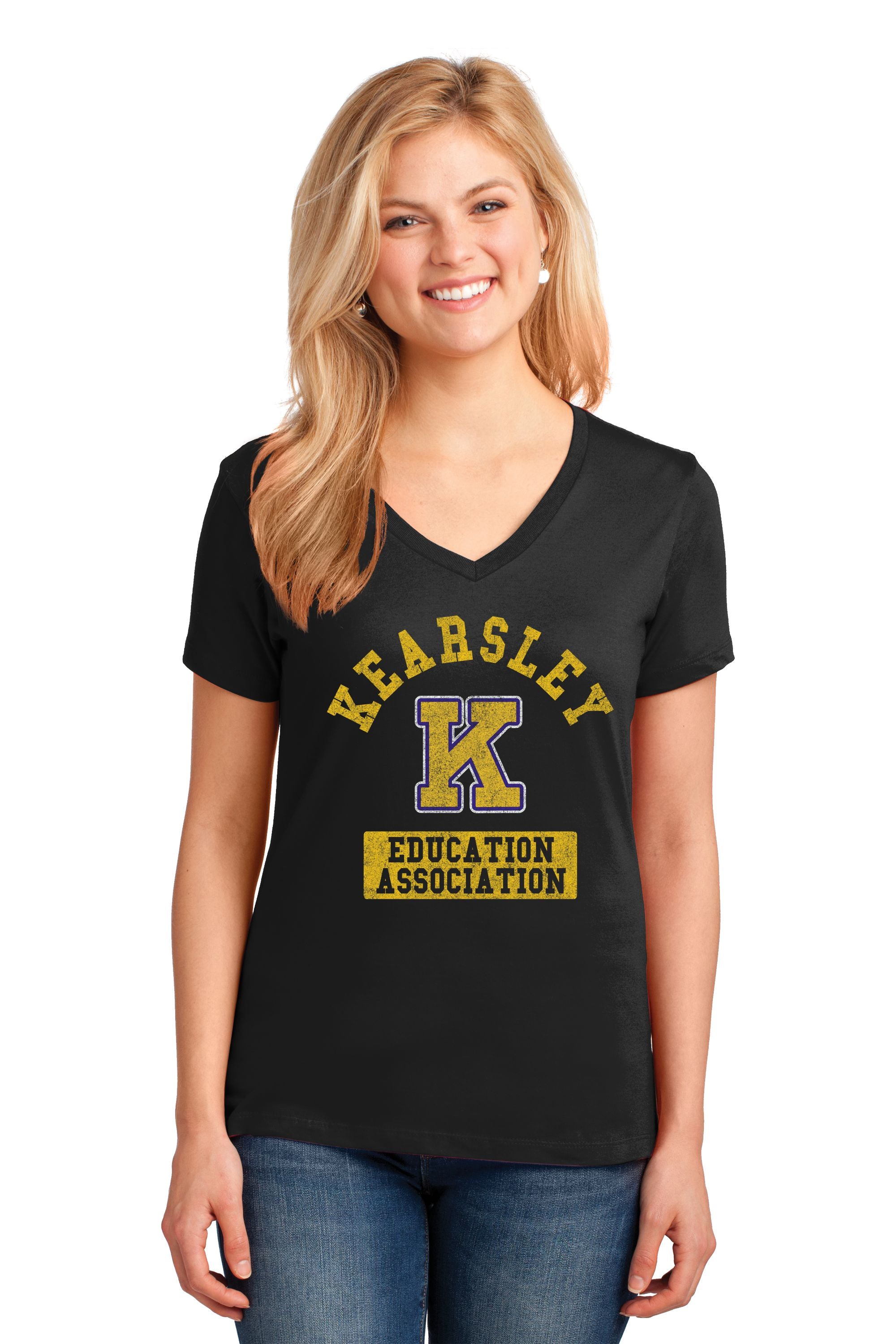 Kearsley Education Association Ladies Basic T-shirt