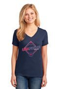USA Prime Softball Ladies V-Neck T-shirt