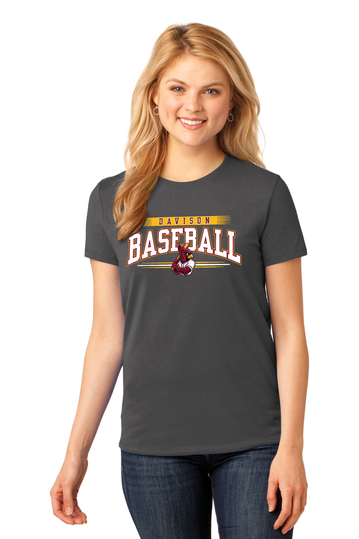 Davison Baseball Club Basic Ladies T-shirt