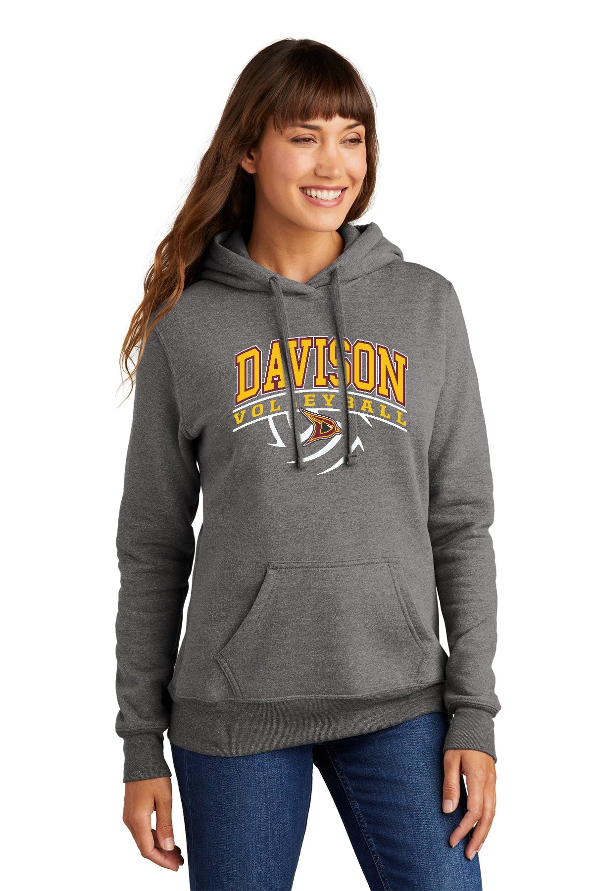 Davison Volleyball Basic Ladies Hooded Sweatshirt