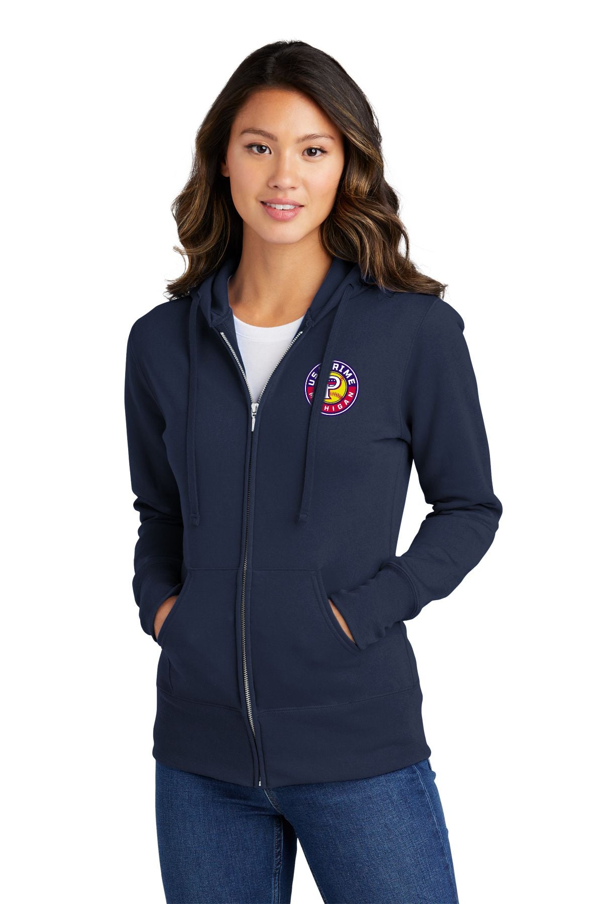 USA Prime Softball Ladies Full Zip Hood