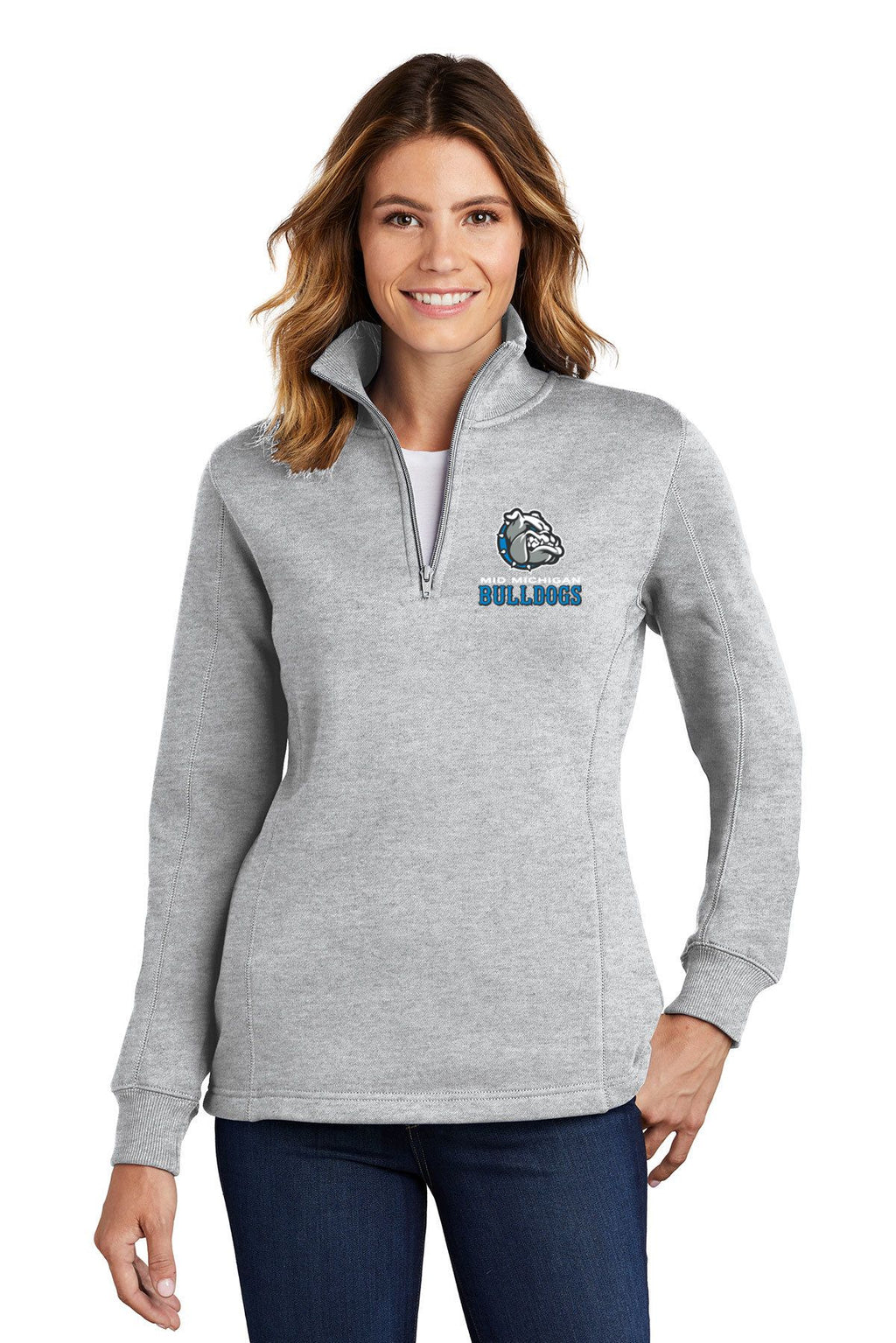Mid Michigan Bulldogs Sport-Tek® Women's 1/4-Zip Sweatshirt