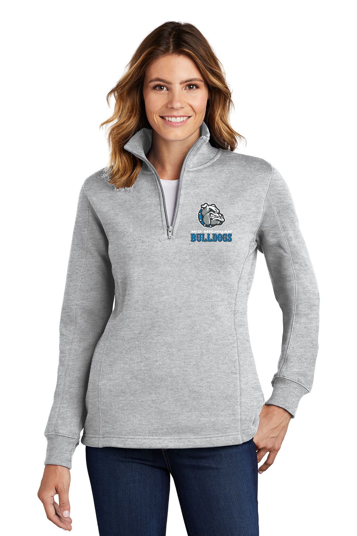 Mid Michigan Bulldogs Sport-Tek® Women's 1/4-Zip Sweatshirt